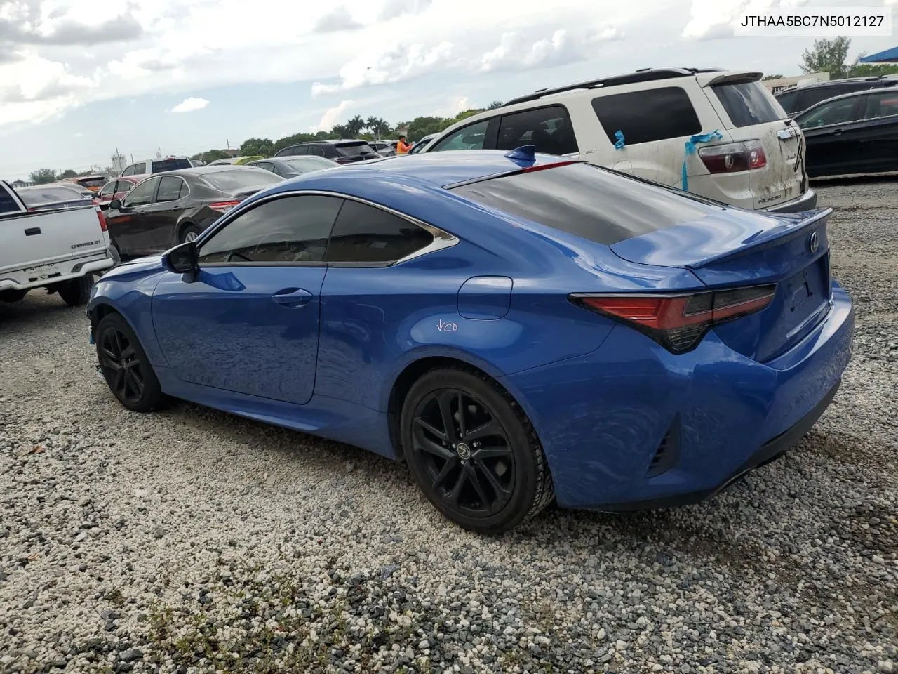 2022 Lexus Rc 300 Base VIN: JTHAA5BC7N5012127 Lot: 71628404