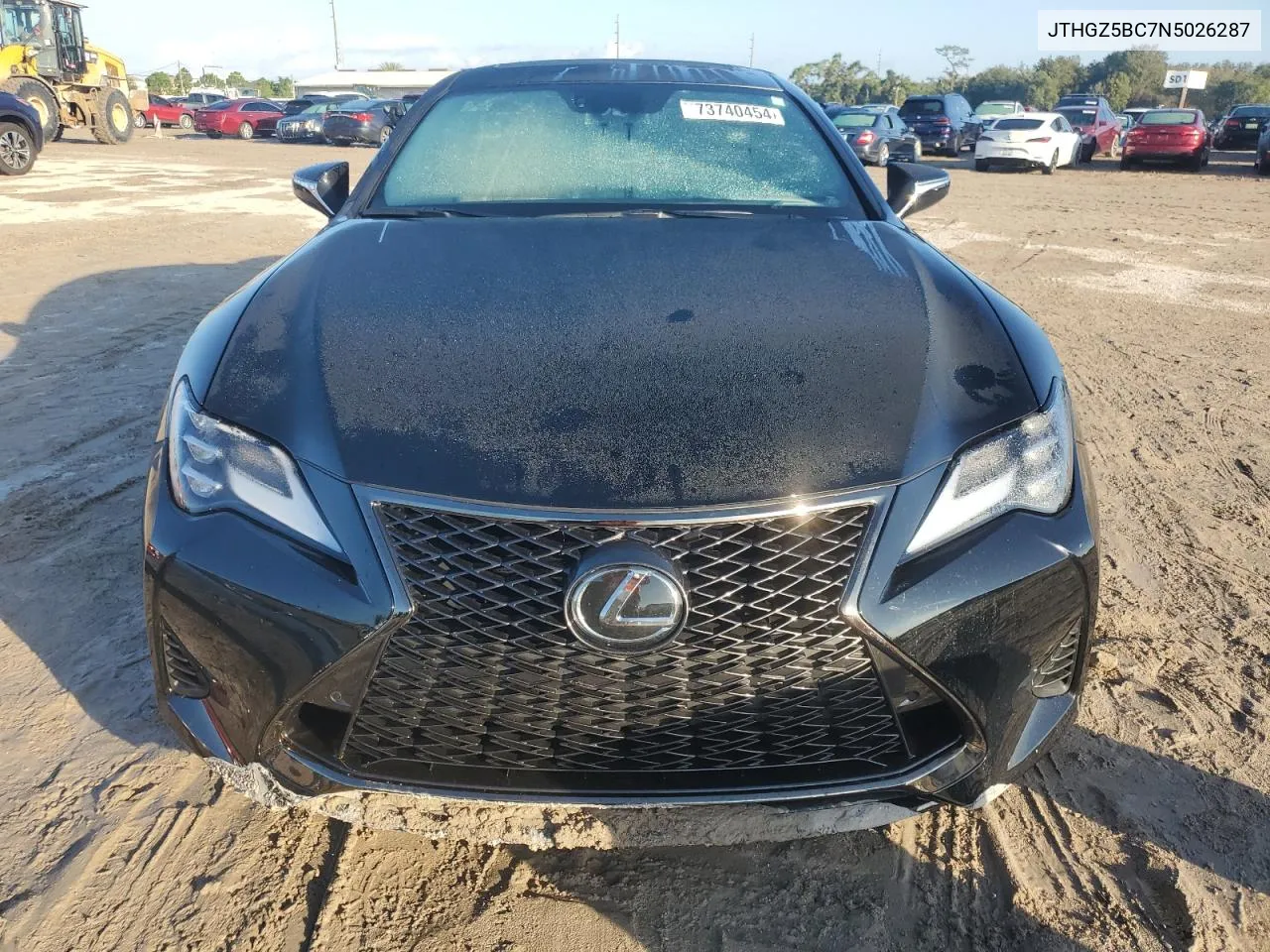 2022 Lexus Rc 350 Base VIN: JTHGZ5BC7N5026287 Lot: 73740454