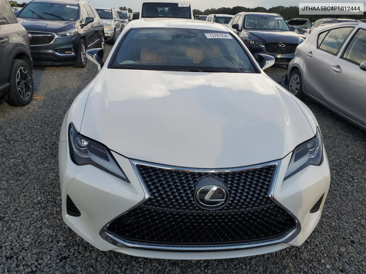 2023 Lexus Rc 300 Base VIN: JTHAA5BC4P5012444 Lot: 73787234