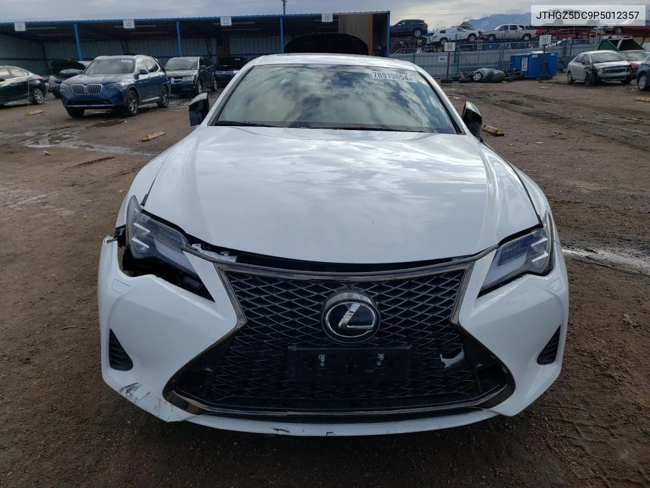 2023 Lexus Rc 350 Base VIN: JTHGZ5DC9P5012357 Lot: 78919654