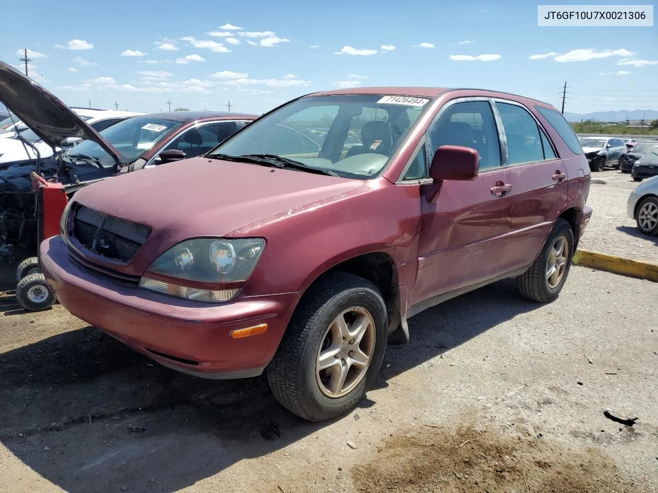 1999 Lexus Rx 300 VIN: JT6GF10U7X0021306 Lot: 71426494