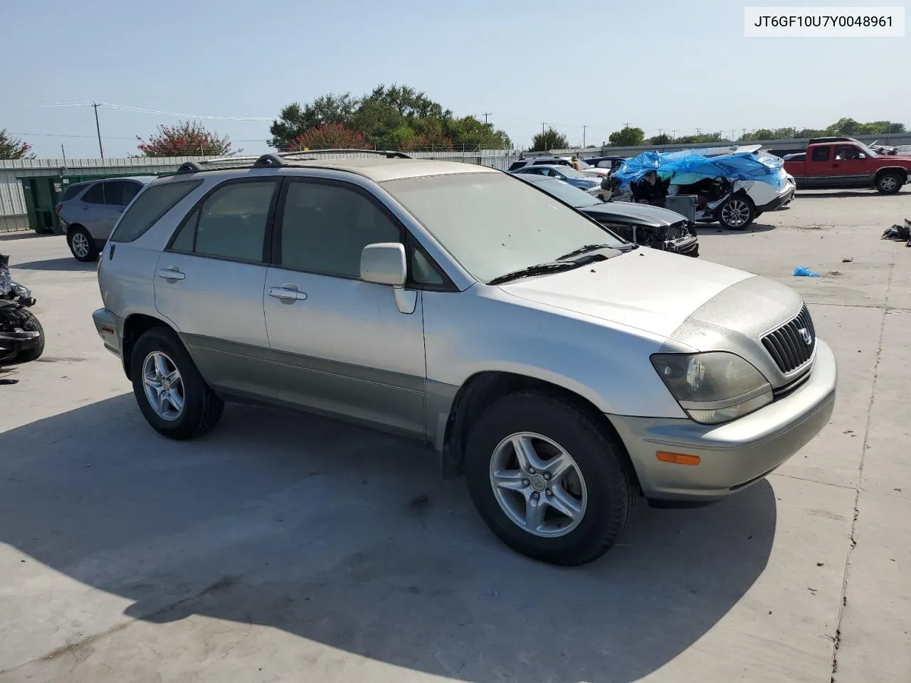 2000 Lexus Rx 300 VIN: JT6GF10U7Y0048961 Lot: 66020894