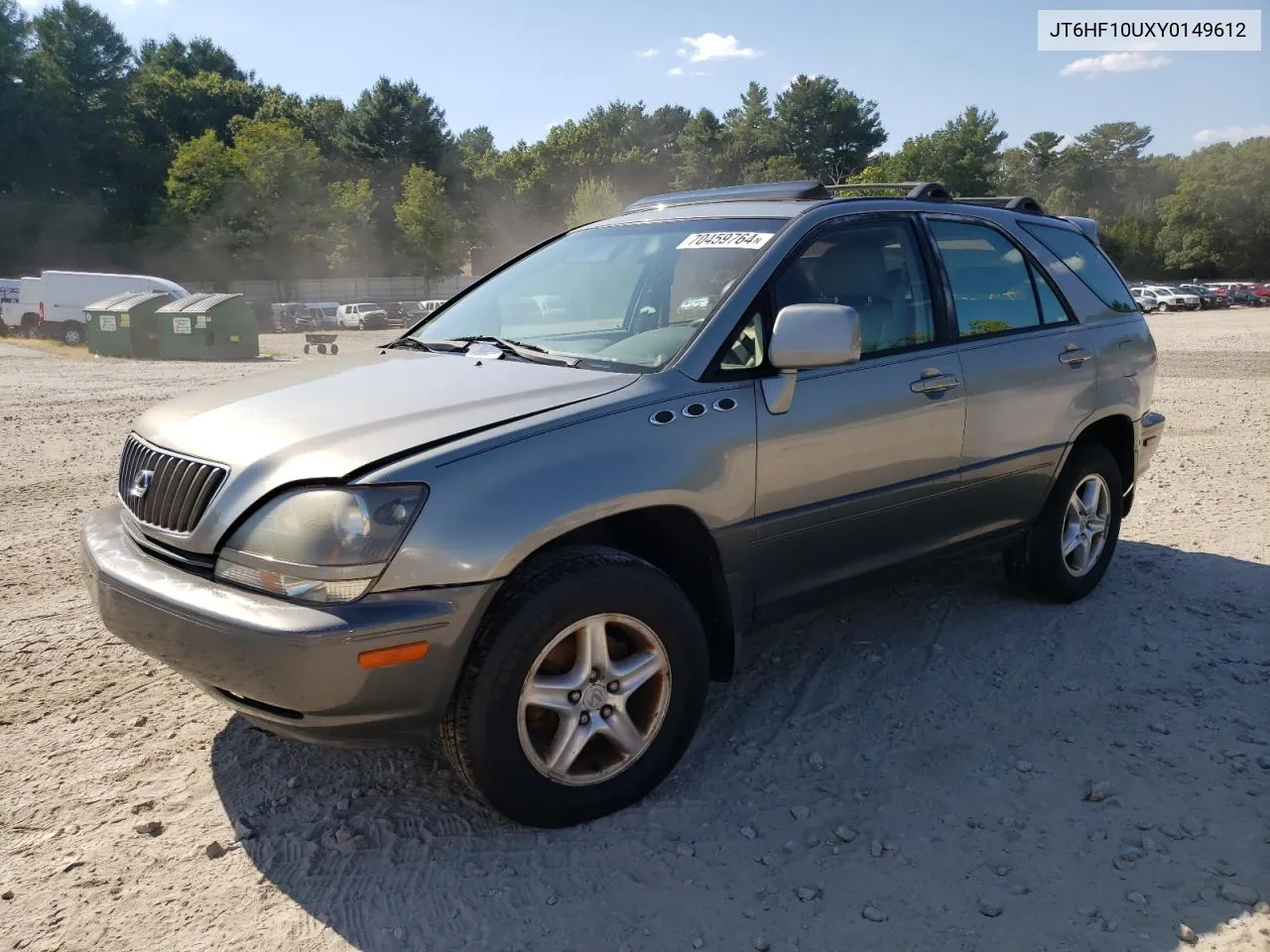 2000 Lexus Rx 300 VIN: JT6HF10UXY0149612 Lot: 70459764