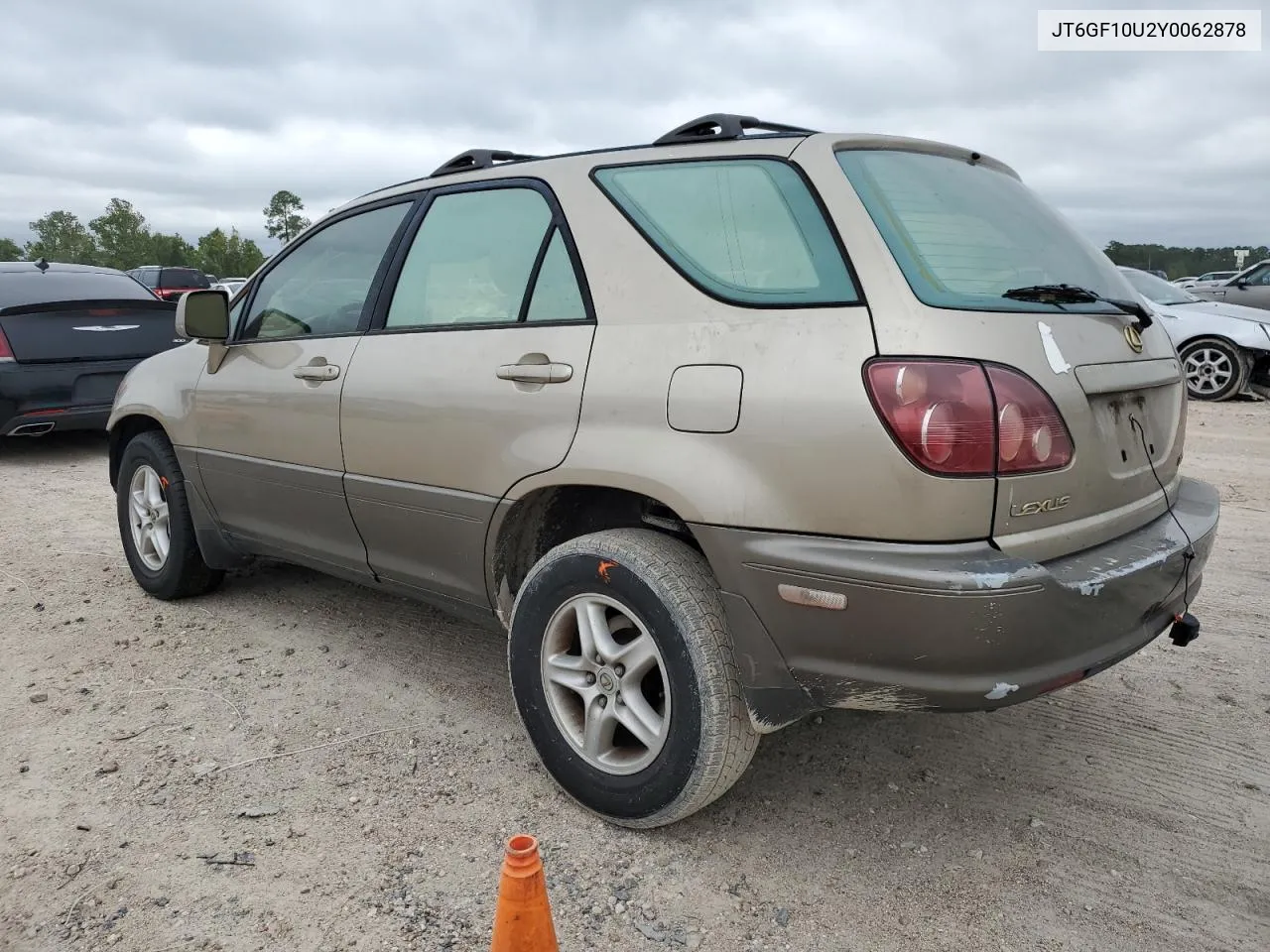 2000 Lexus Rx 300 VIN: JT6GF10U2Y0062878 Lot: 70833424