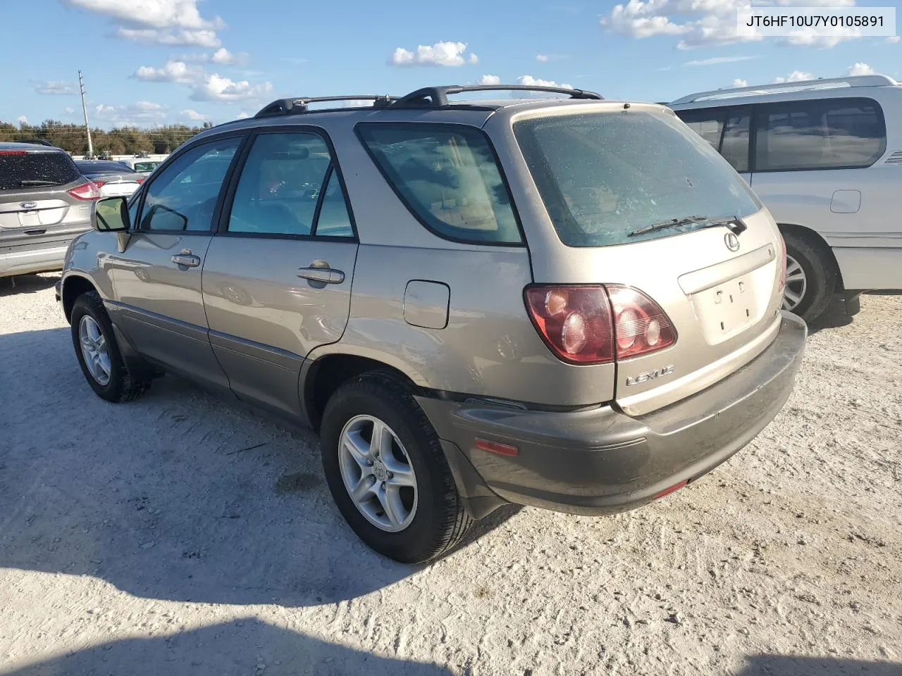 2000 Lexus Rx 300 VIN: JT6HF10U7Y0105891 Lot: 74703174