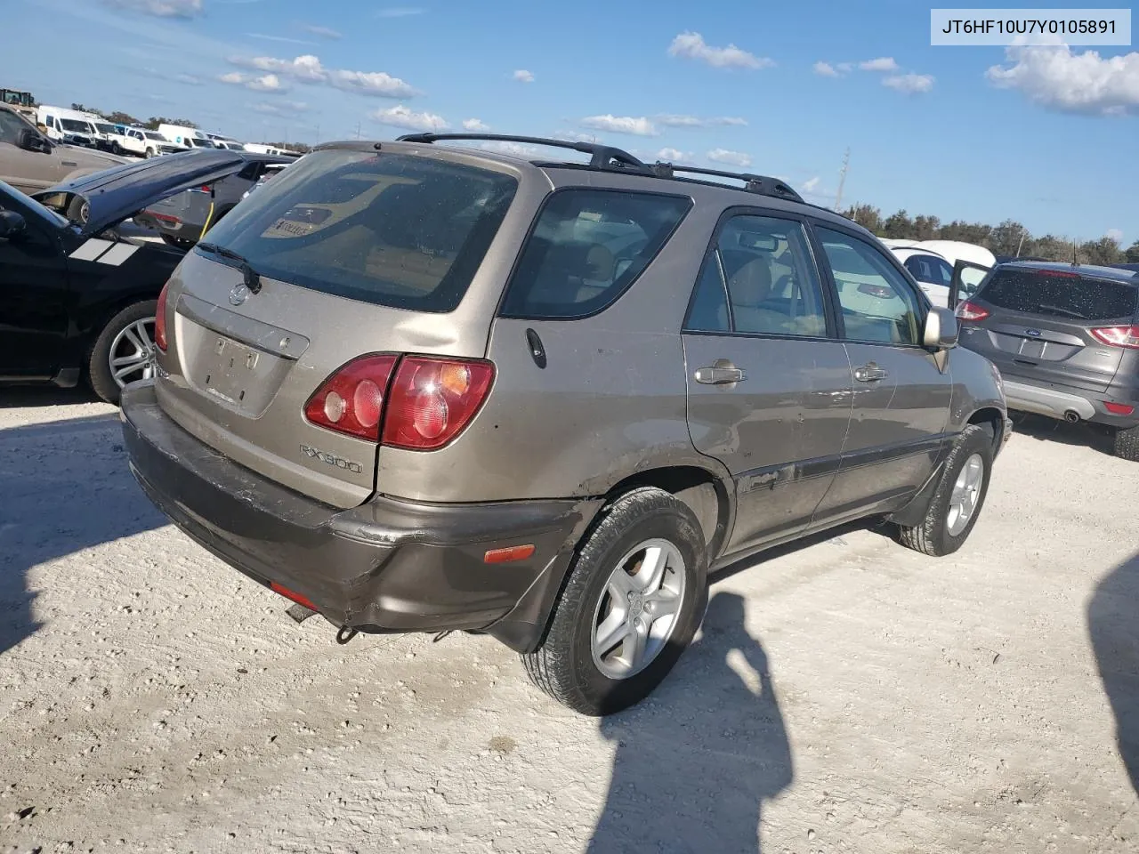 2000 Lexus Rx 300 VIN: JT6HF10U7Y0105891 Lot: 74703174