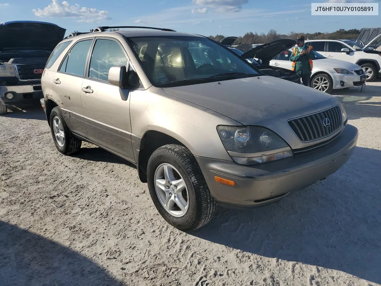 2000 Lexus Rx 300 VIN: JT6HF10U7Y0105891 Lot: 74703174