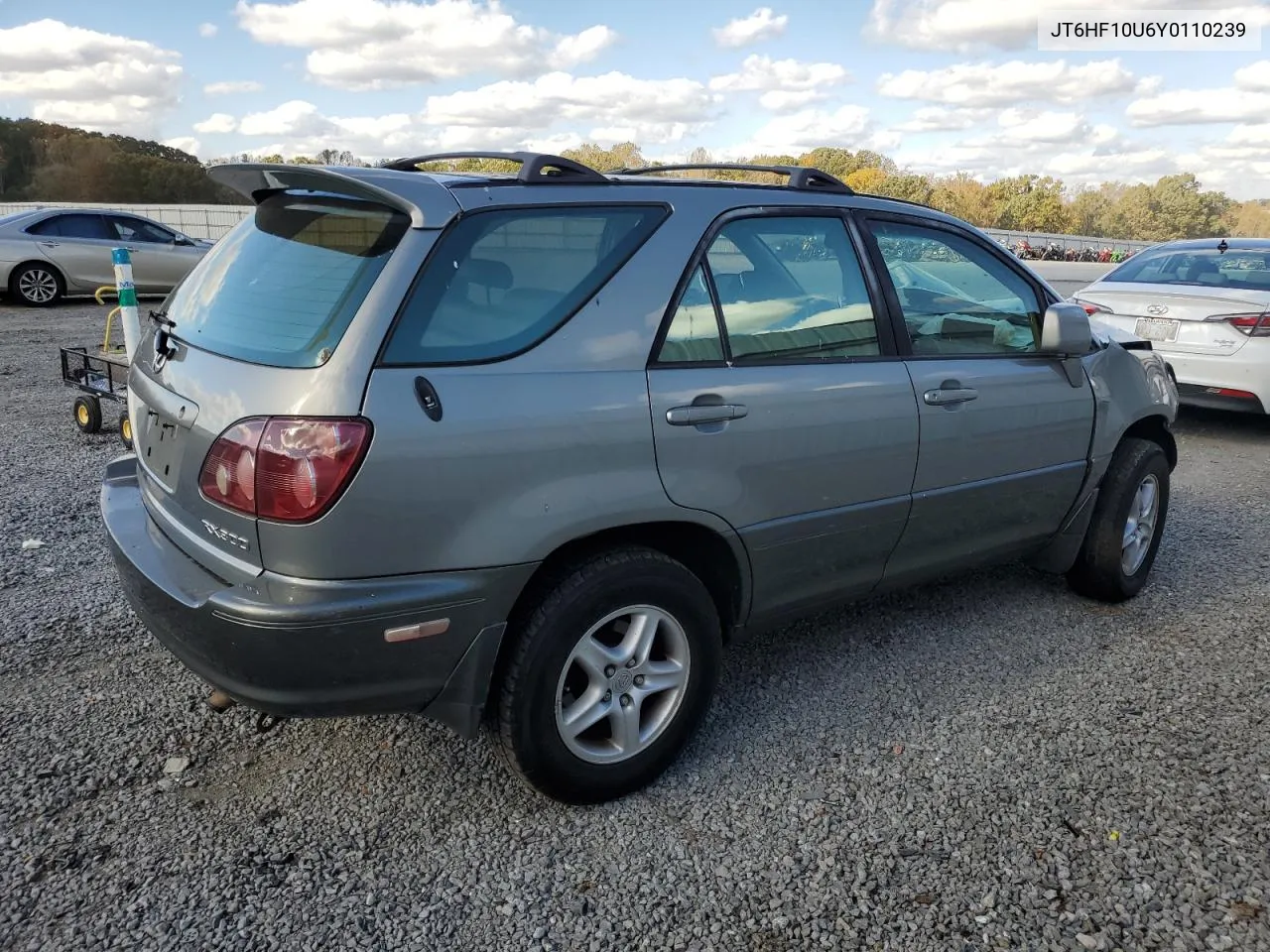 2000 Lexus Rx 300 VIN: JT6HF10U6Y0110239 Lot: 78707684