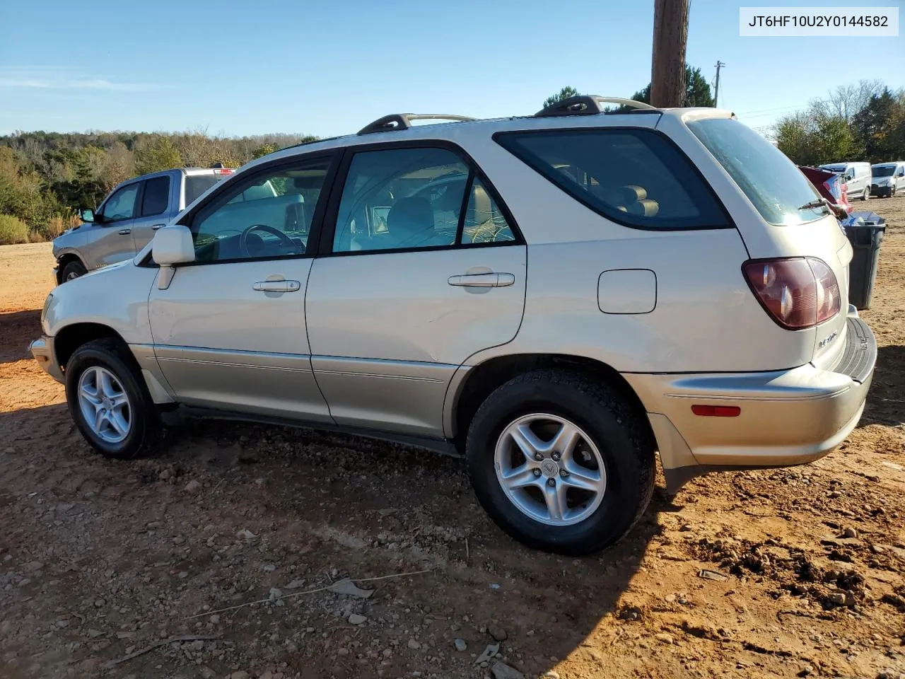 2000 Lexus Rx 300 VIN: JT6HF10U2Y0144582 Lot: 80611474