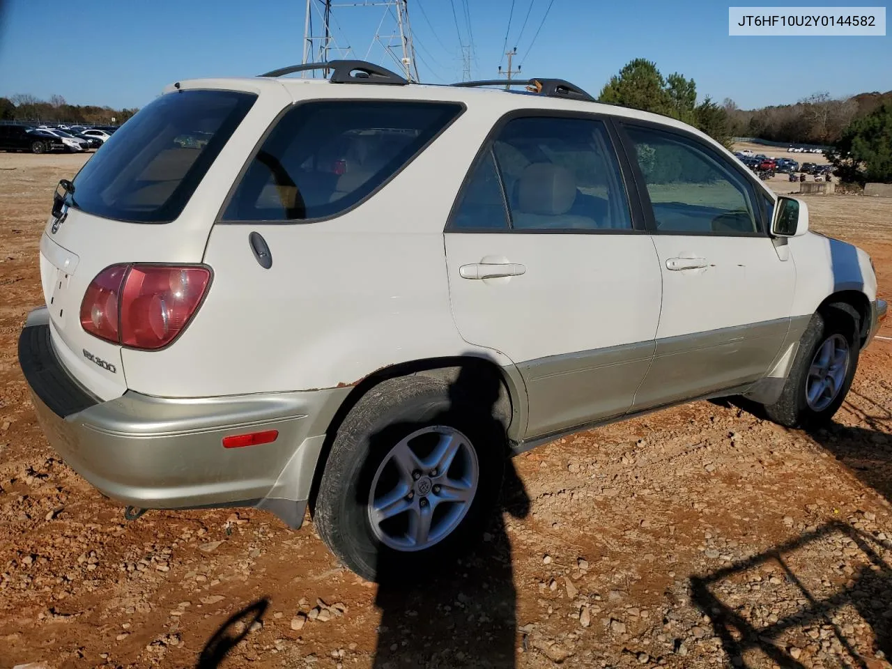 2000 Lexus Rx 300 VIN: JT6HF10U2Y0144582 Lot: 80611474