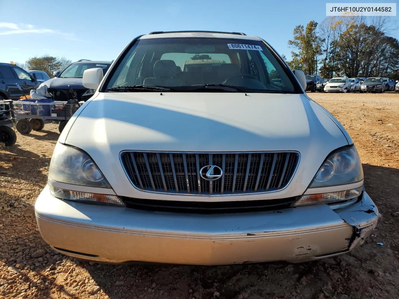 2000 Lexus Rx 300 VIN: JT6HF10U2Y0144582 Lot: 80611474