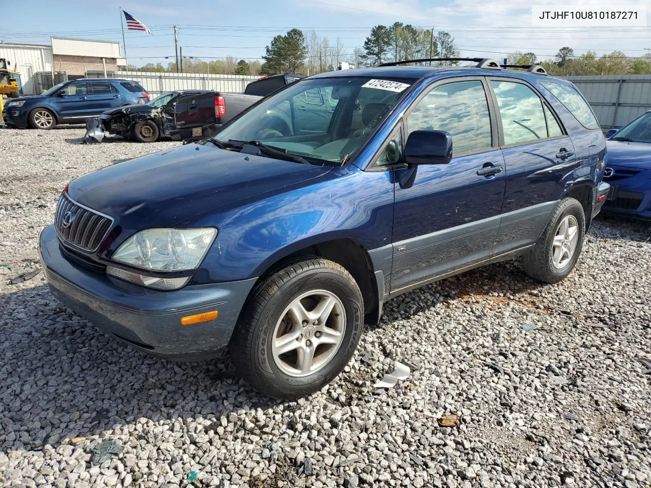 2001 Lexus Rx 300 VIN: JTJHF10U810187271 Lot: 47242574