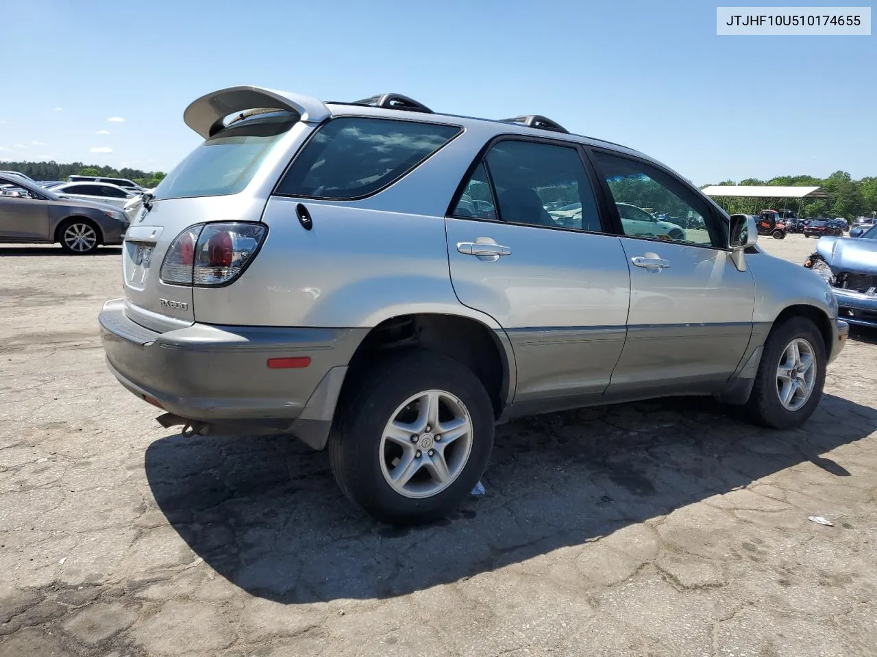 2001 Lexus Rx 300 VIN: JTJHF10U510174655 Lot: 51660404