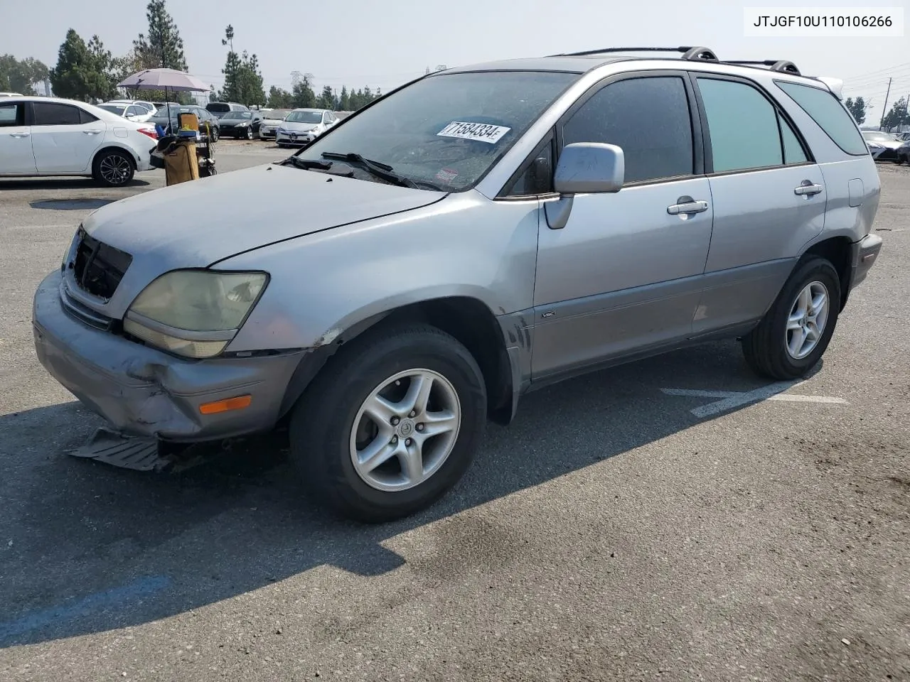 2001 Lexus Rx 300 VIN: JTJGF10U110106266 Lot: 71584334