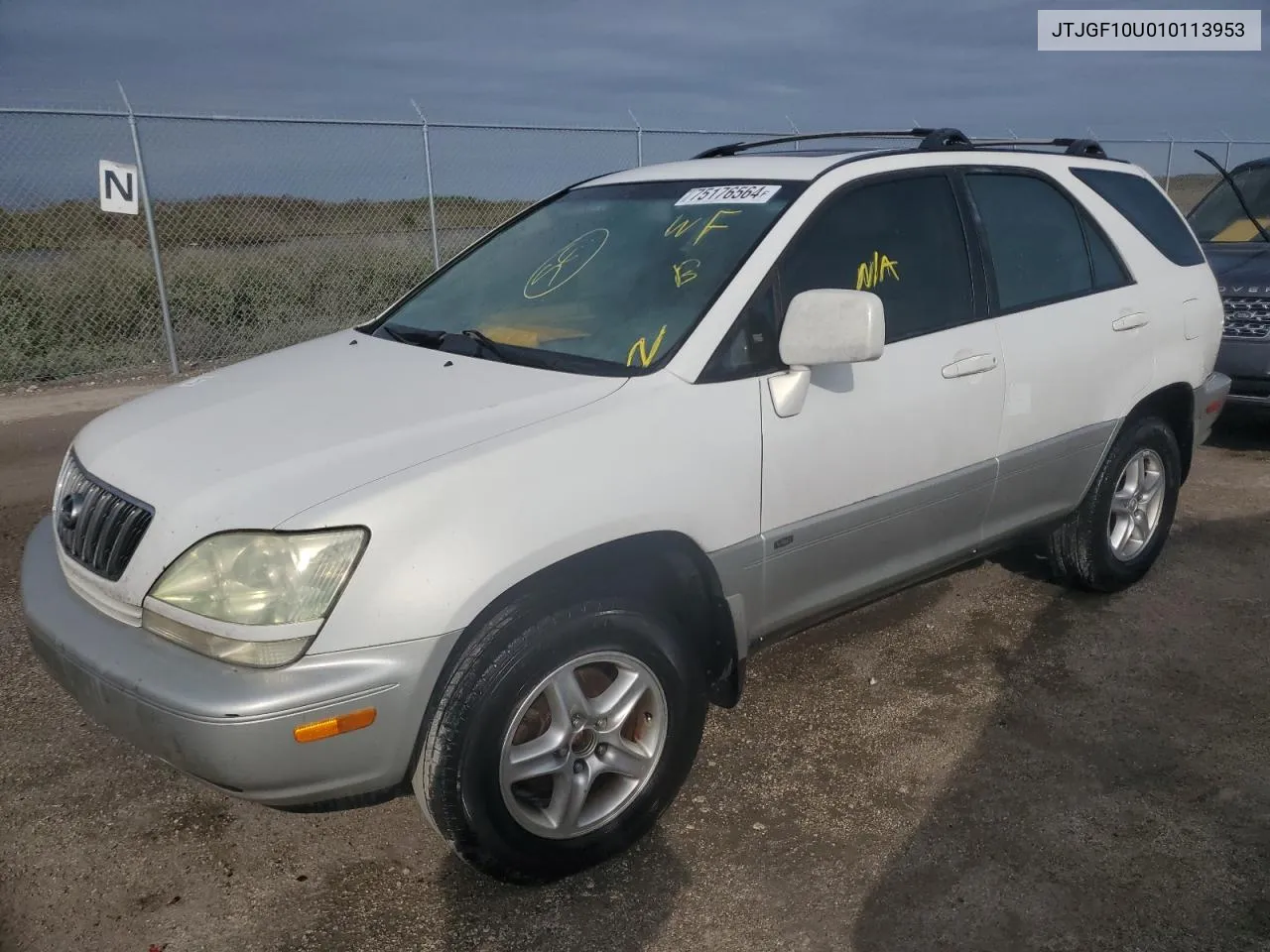 2001 Lexus Rx 300 VIN: JTJGF10U010113953 Lot: 75176564