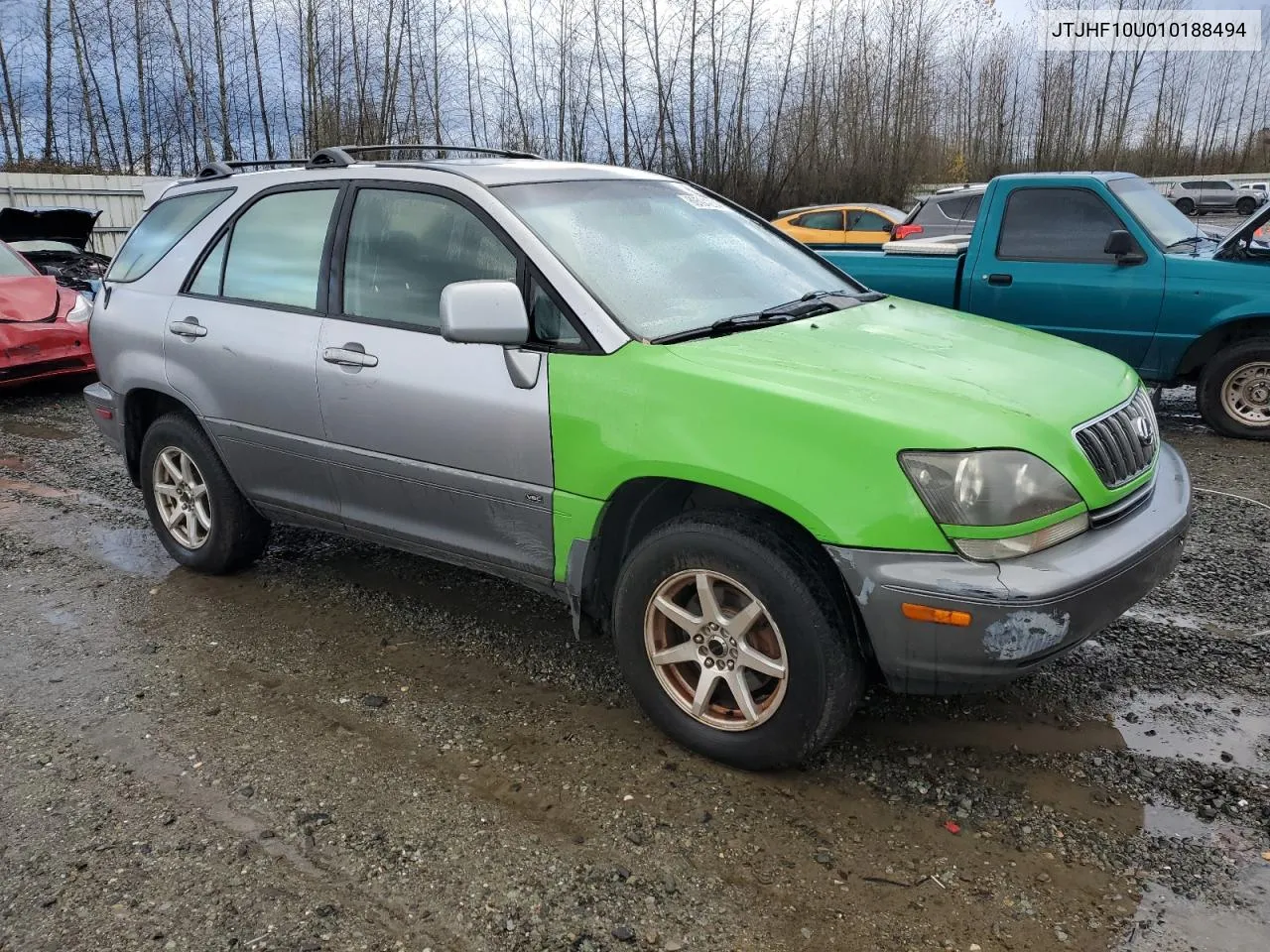 2001 Lexus Rx 300 VIN: JTJHF10U010188494 Lot: 80594234