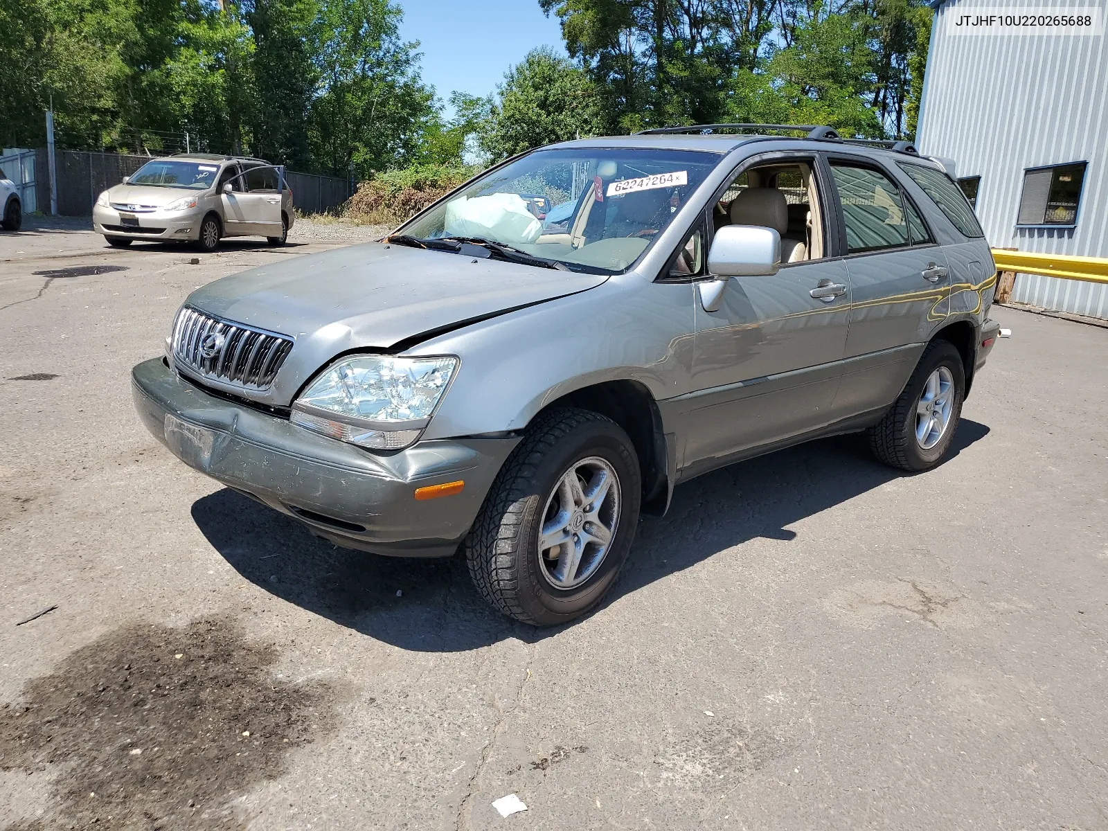 2002 Lexus Rx 300 VIN: JTJHF10U220265688 Lot: 62247264