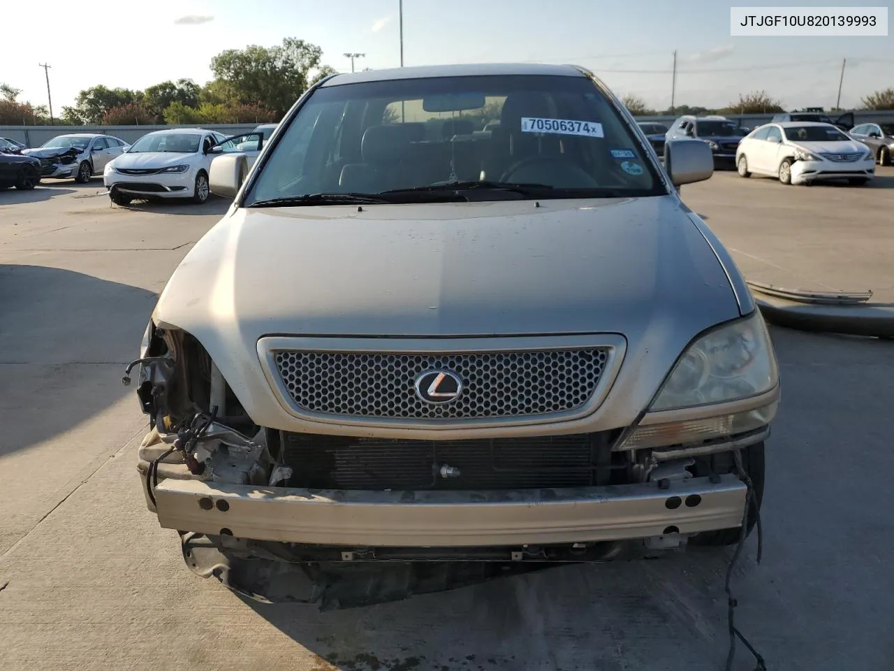 2002 Lexus Rx 300 VIN: JTJGF10U820139993 Lot: 70506374