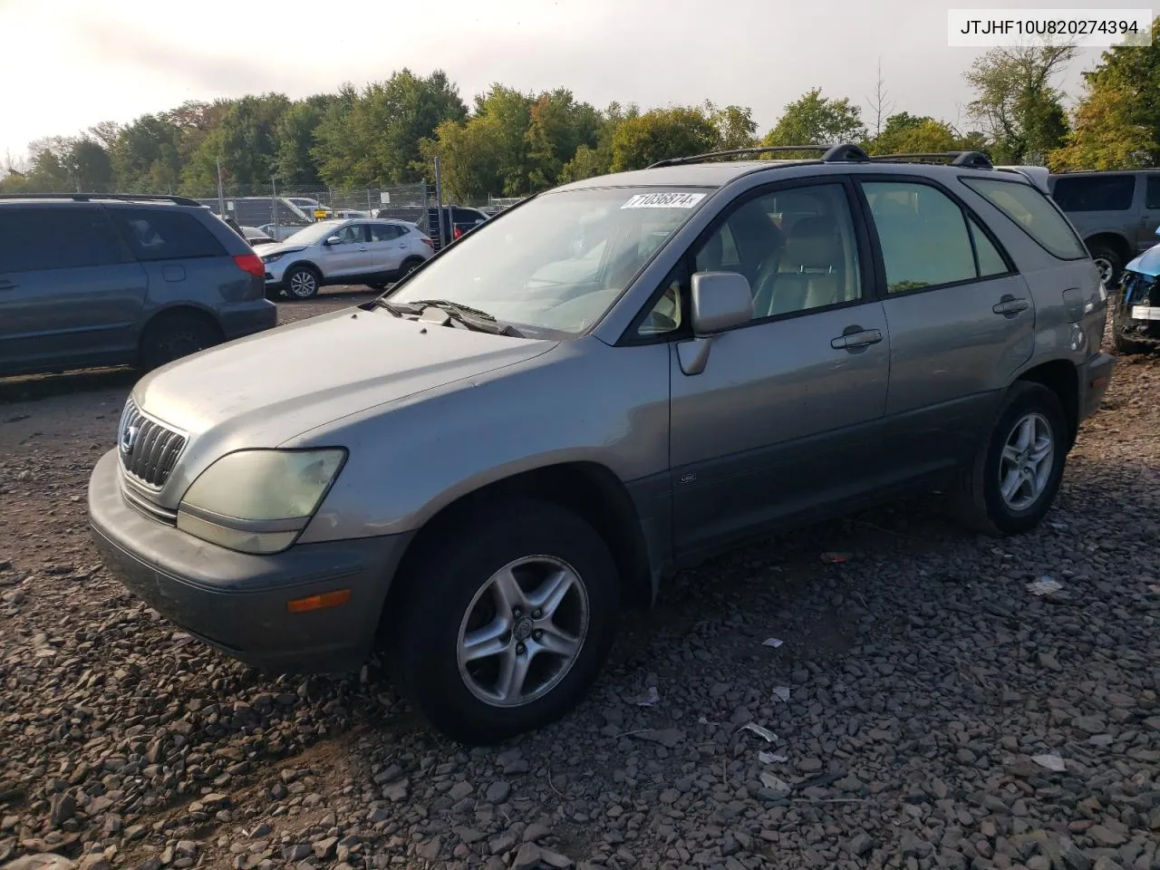 2002 Lexus Rx 300 VIN: JTJHF10U820274394 Lot: 71036874