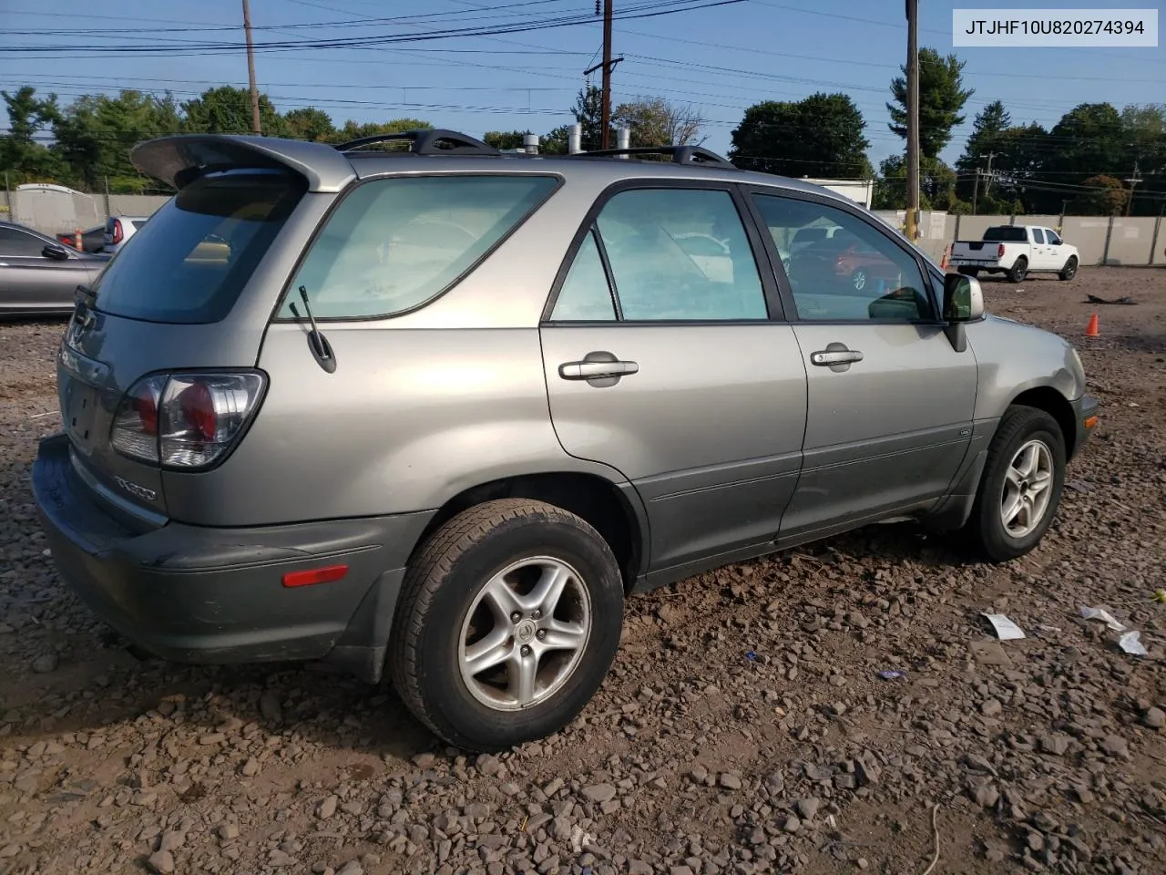 2002 Lexus Rx 300 VIN: JTJHF10U820274394 Lot: 71036874