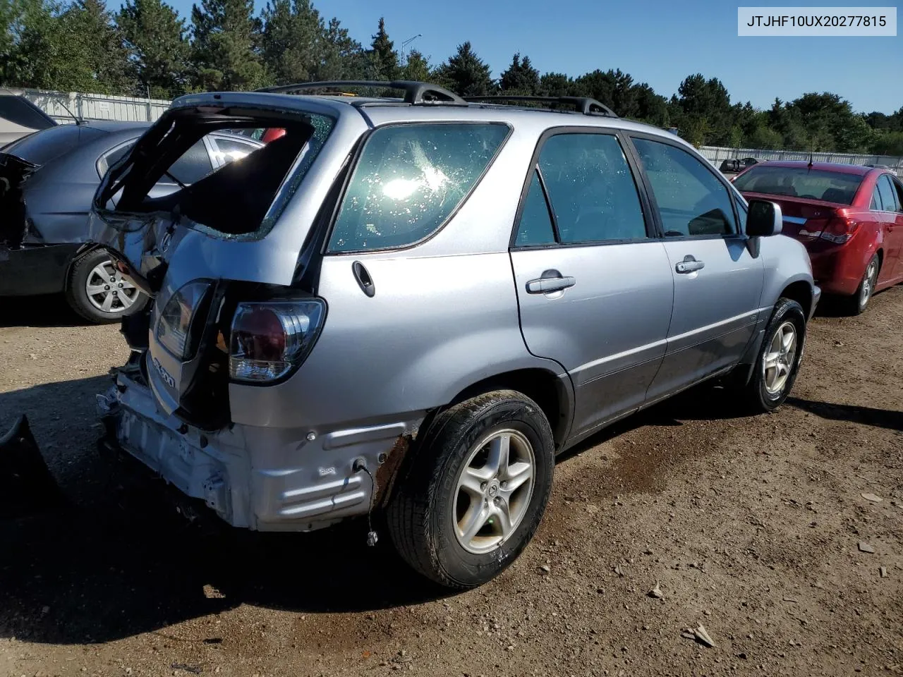 2002 Lexus Rx 300 VIN: JTJHF10UX20277815 Lot: 73397284