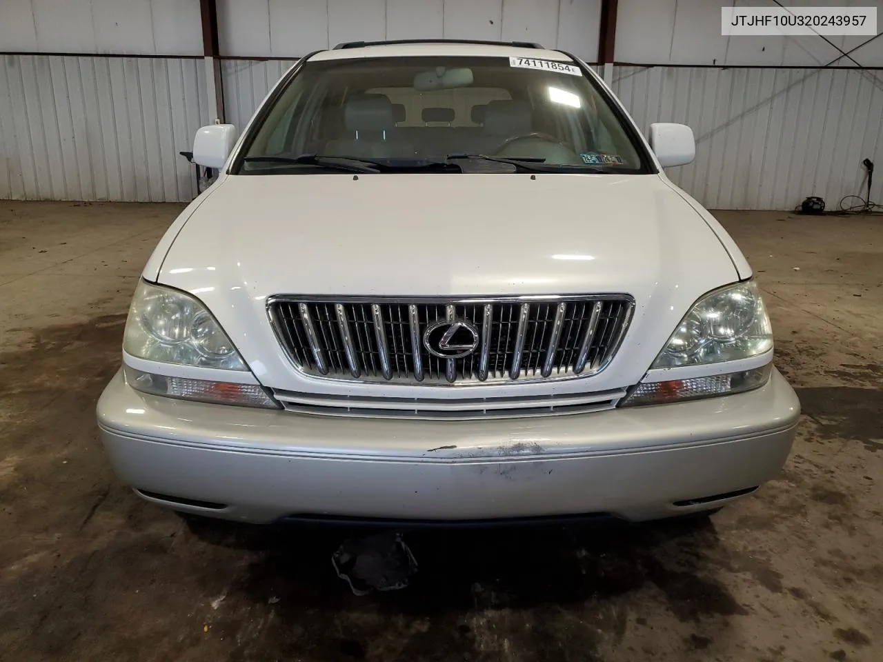 2002 Lexus Rx 300 VIN: JTJHF10U320243957 Lot: 74111854