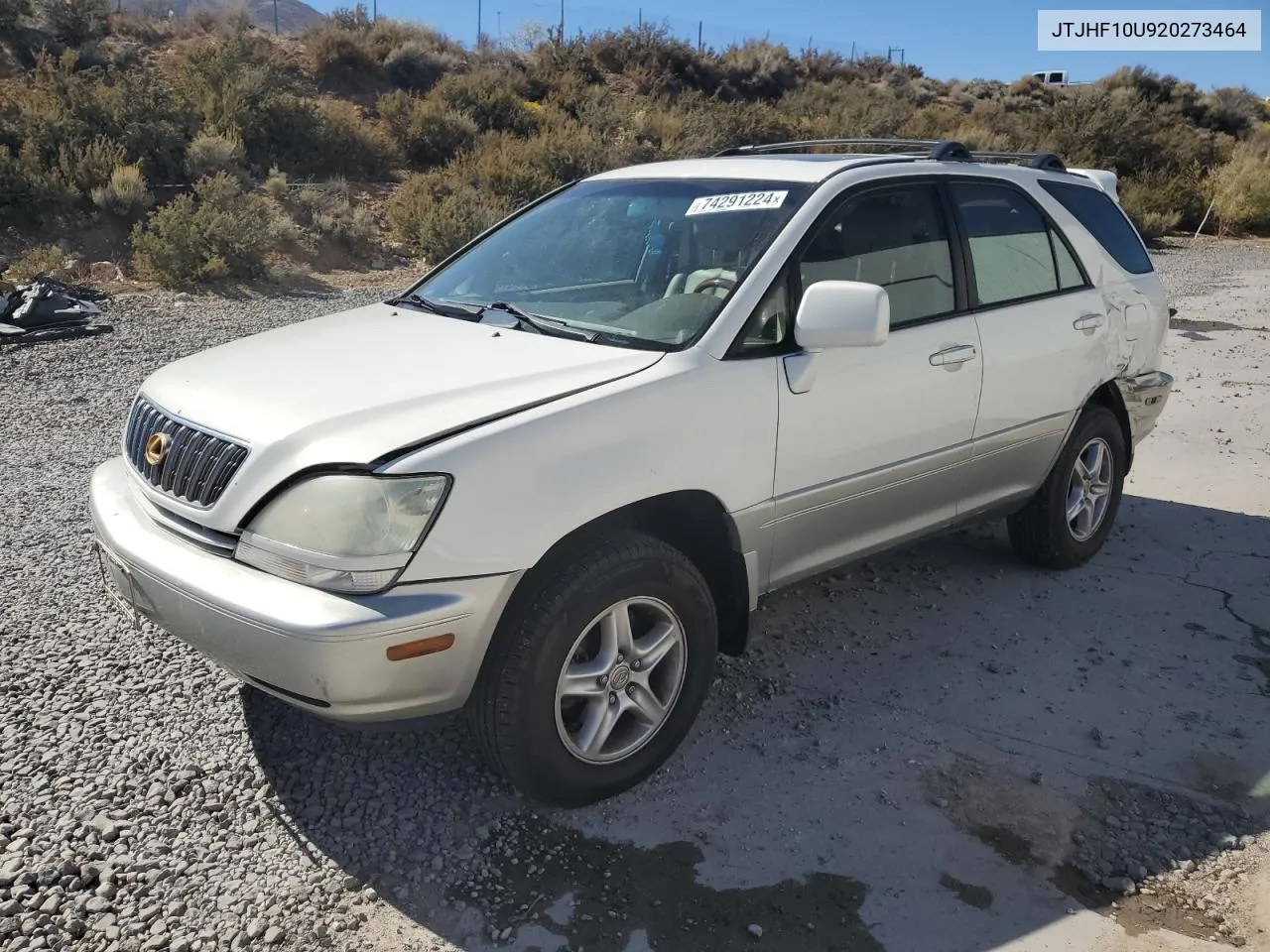 2002 Lexus Rx 300 VIN: JTJHF10U920273464 Lot: 74291224