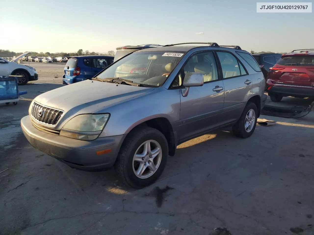 2002 Lexus Rx 300 VIN: JTJGF10U420129767 Lot: 74511524