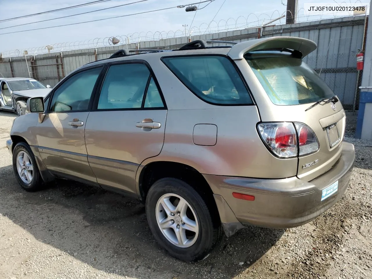 2002 Lexus Rx 300 VIN: JTJGF10U020123478 Lot: 74779104