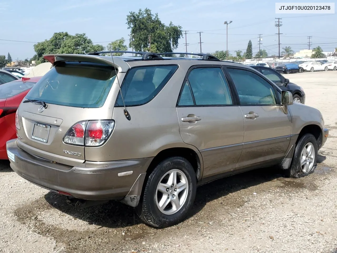 2002 Lexus Rx 300 VIN: JTJGF10U020123478 Lot: 74779104