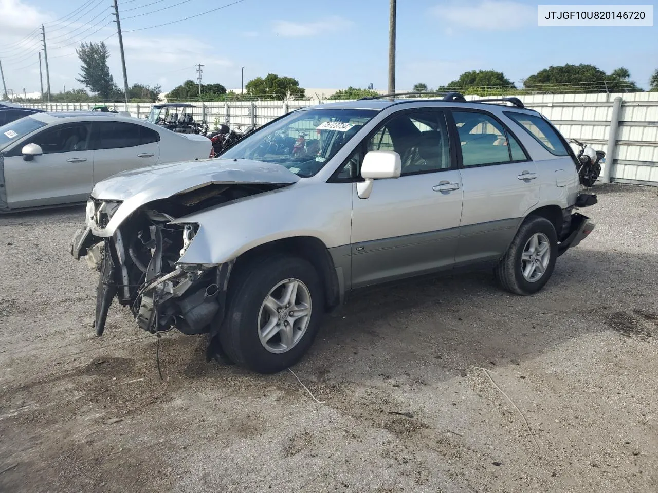 2002 Lexus Rx 300 VIN: JTJGF10U820146720 Lot: 75723734