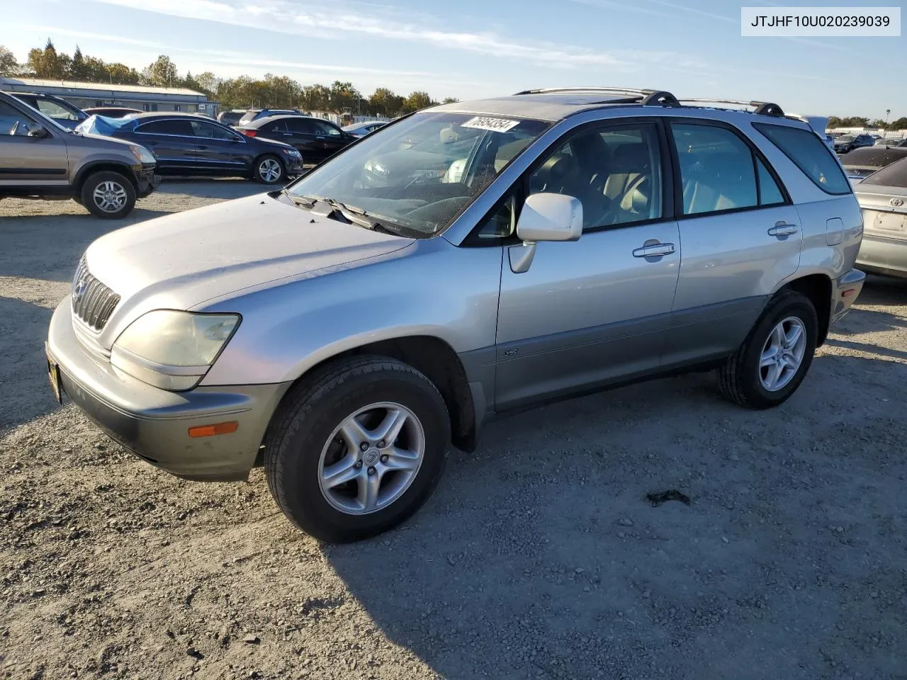 2002 Lexus Rx 300 VIN: JTJHF10U020239039 Lot: 76954354