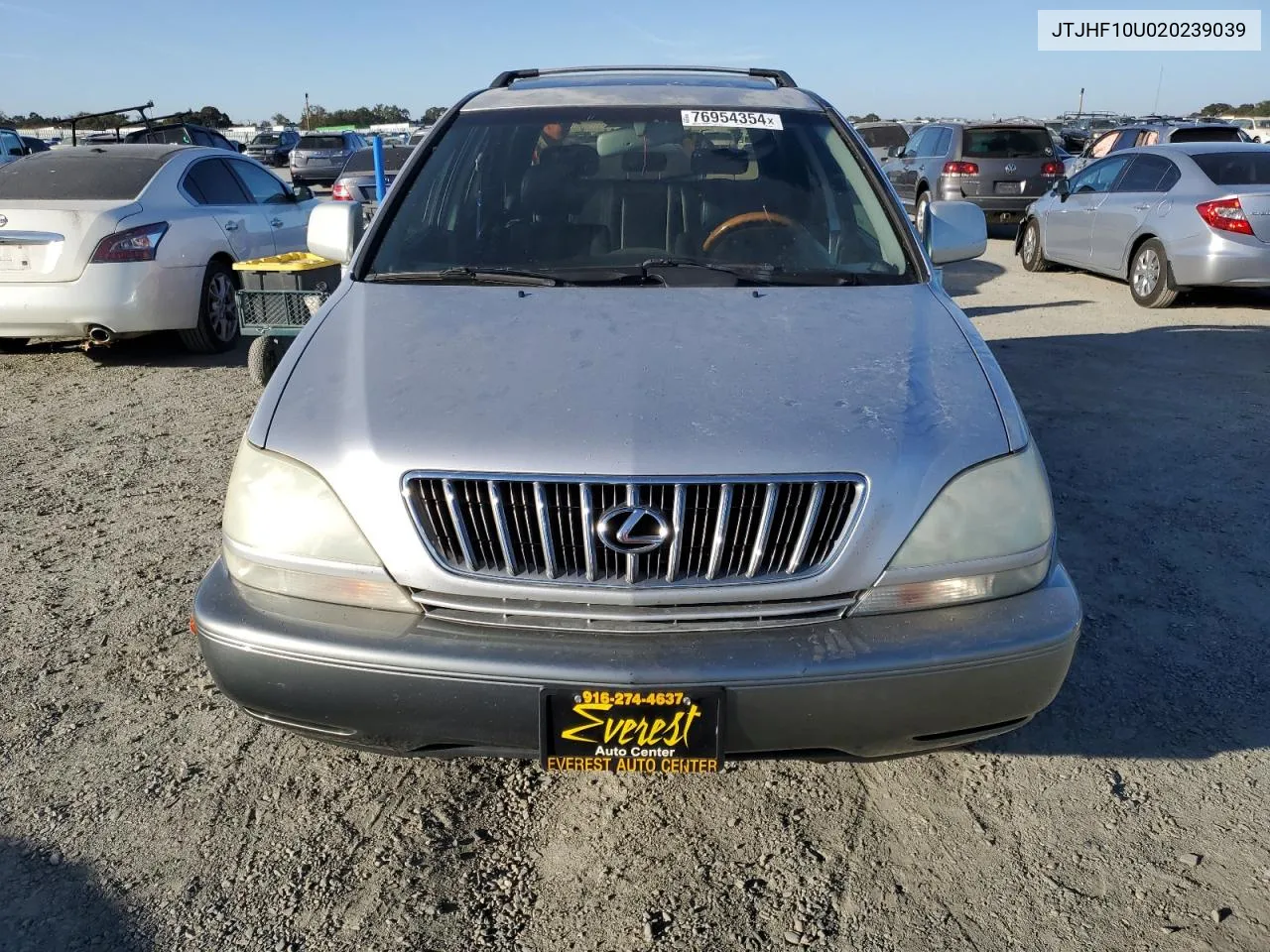 2002 Lexus Rx 300 VIN: JTJHF10U020239039 Lot: 76954354