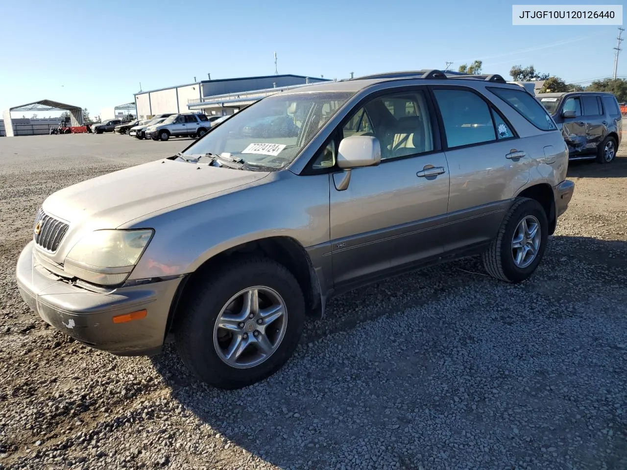 2002 Lexus Rx 300 VIN: JTJGF10U120126440 Lot: 77224124