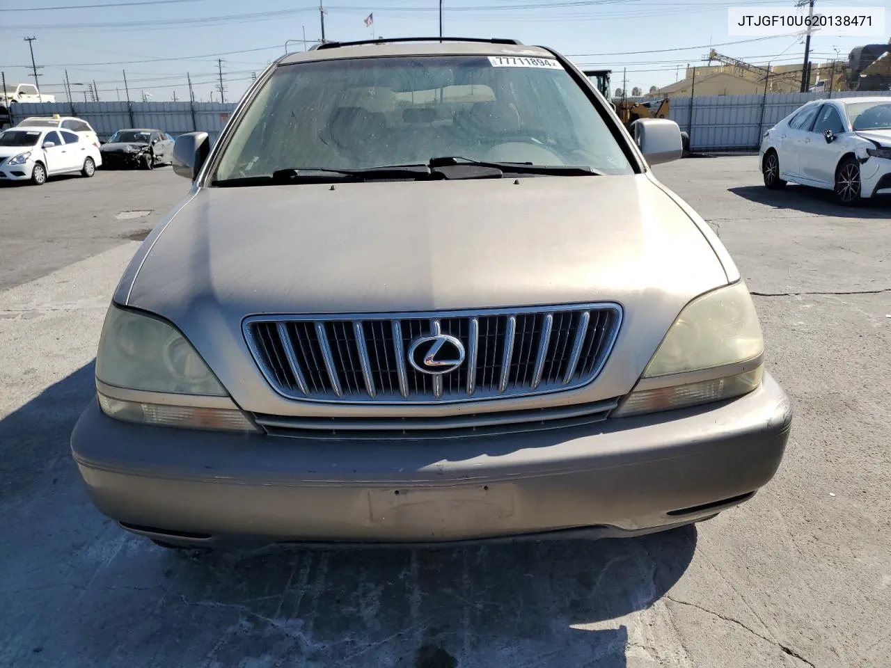 2002 Lexus Rx 300 VIN: JTJGF10U620138471 Lot: 77711894