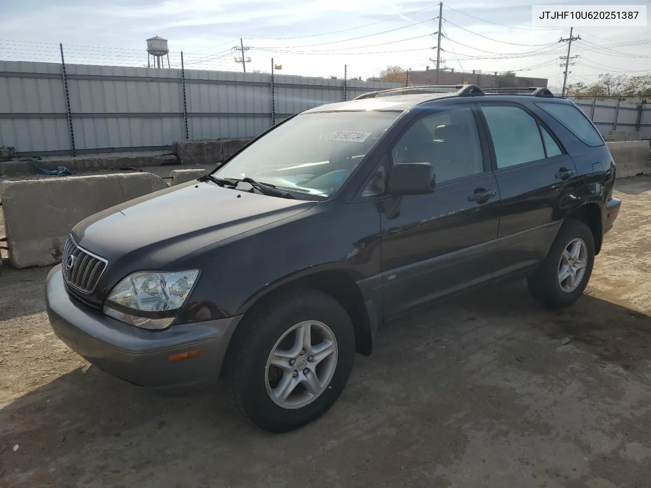 2002 Lexus Rx 300 VIN: JTJHF10U620251387 Lot: 78190734