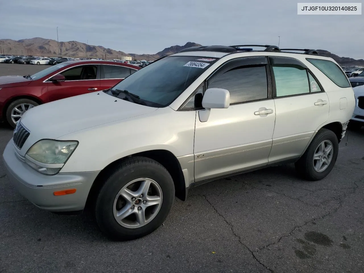 2002 Lexus Rx 300 VIN: JTJGF10U320140825 Lot: 78864354