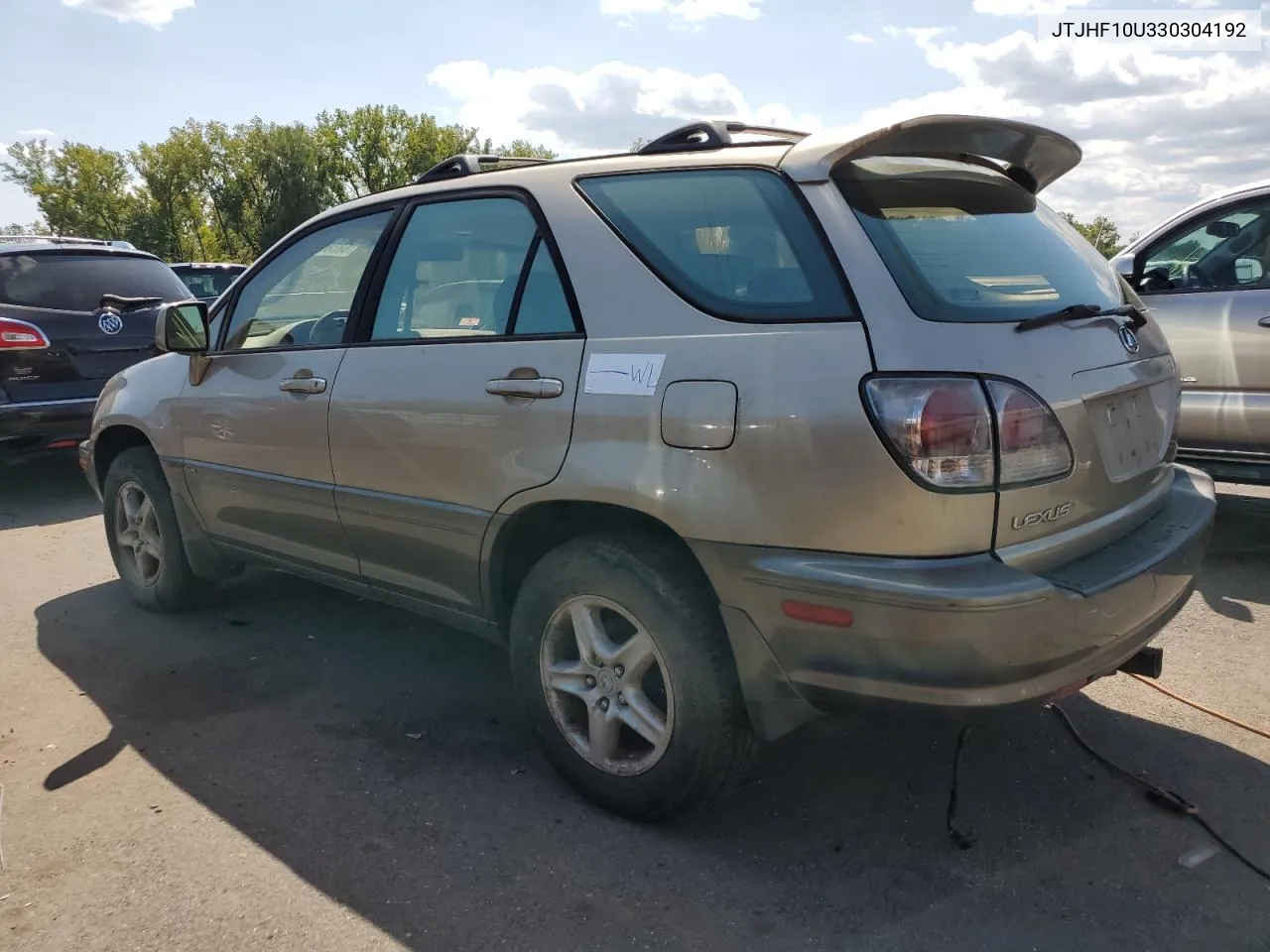 2003 Lexus Rx 300 VIN: JTJHF10U330304192 Lot: 68569624