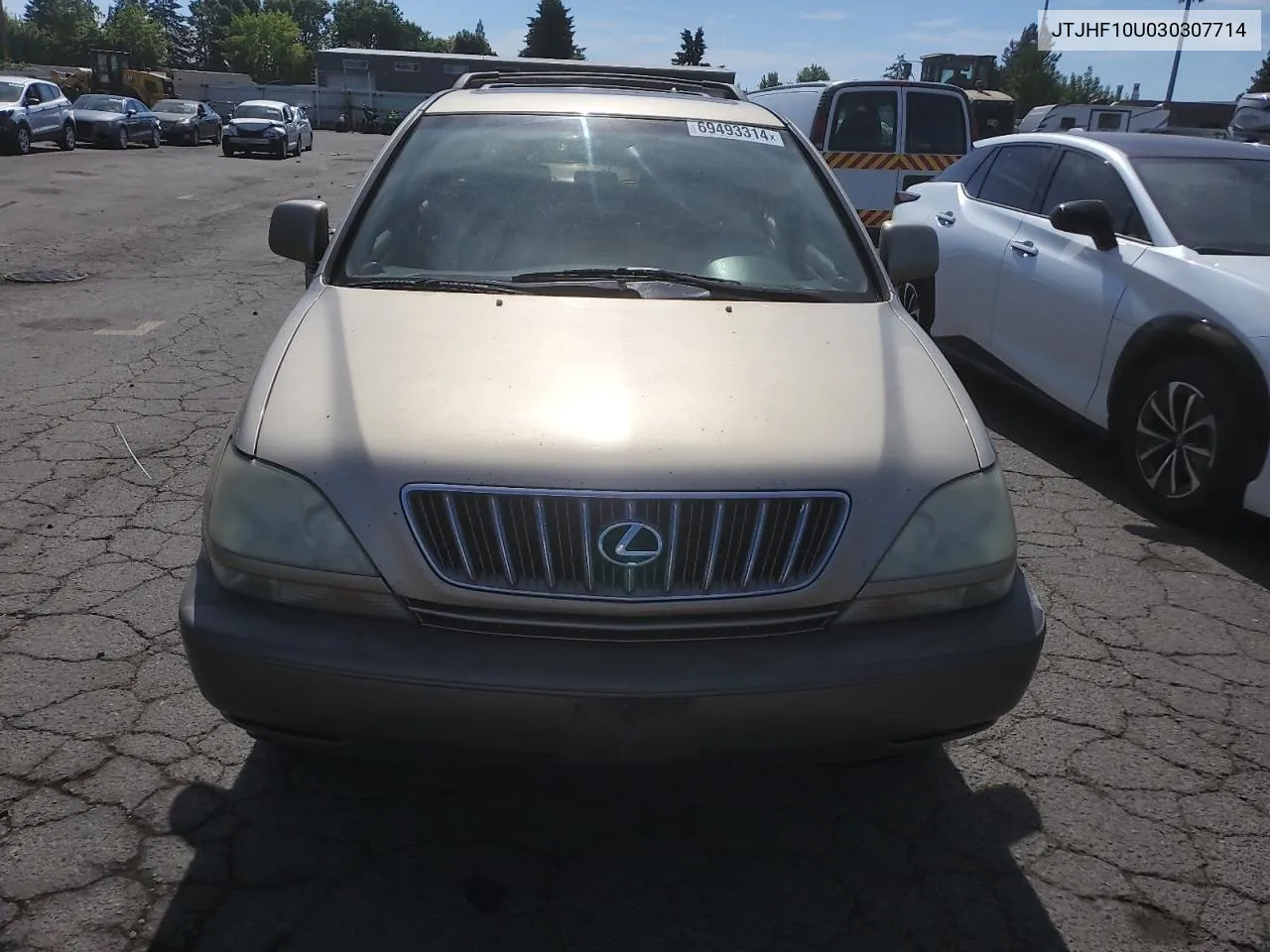 2003 Lexus Rx 300 VIN: JTJHF10U030307714 Lot: 69493314