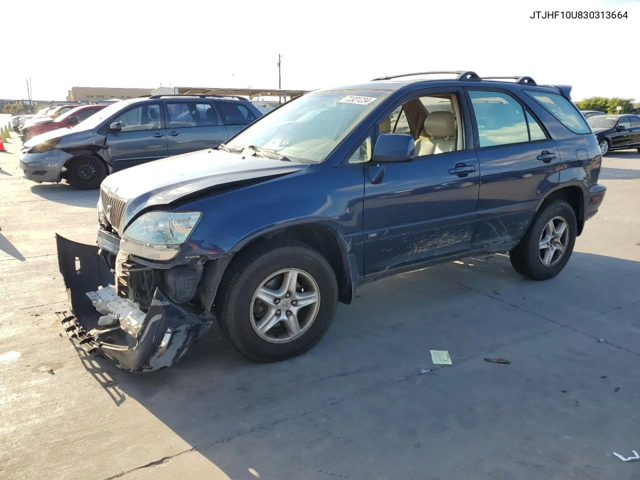 2003 Lexus Rx 300 VIN: JTJHF10U830313664 Lot: 72321234