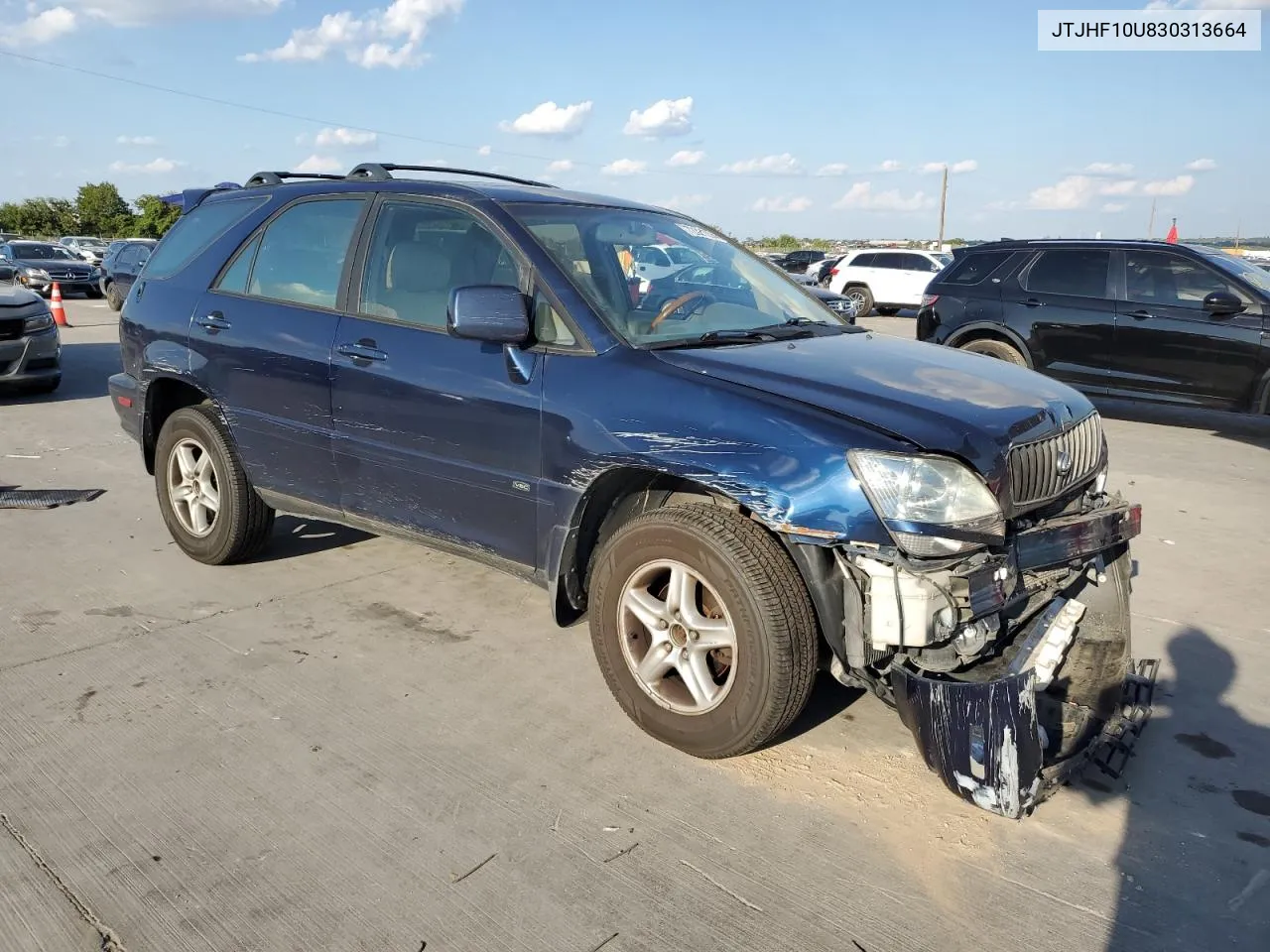 2003 Lexus Rx 300 VIN: JTJHF10U830313664 Lot: 72321234