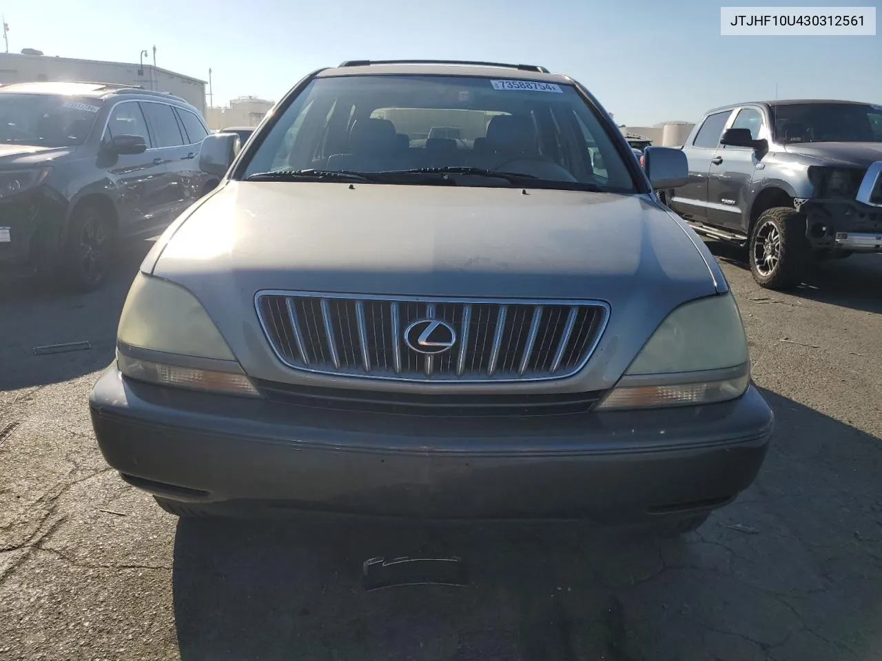 2003 Lexus Rx 300 VIN: JTJHF10U430312561 Lot: 73588754