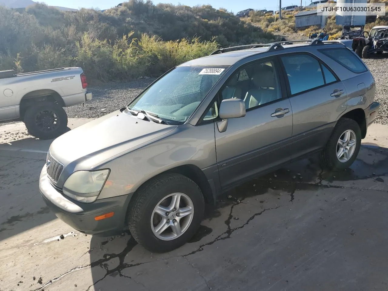 2003 Lexus Rx 300 VIN: JTJHF10U630301545 Lot: 75288894