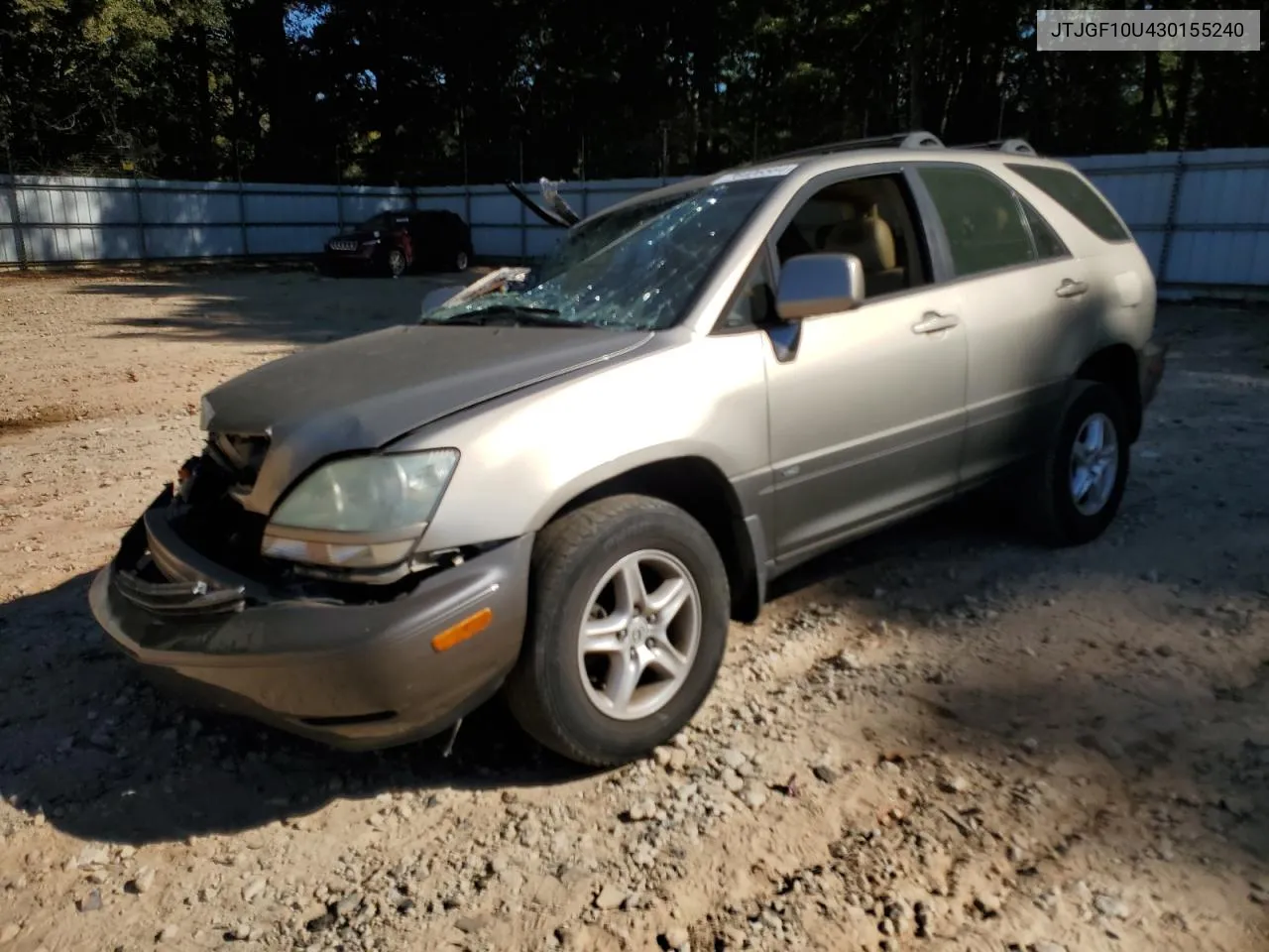 2003 Lexus Rx 300 VIN: JTJGF10U430155240 Lot: 76406564