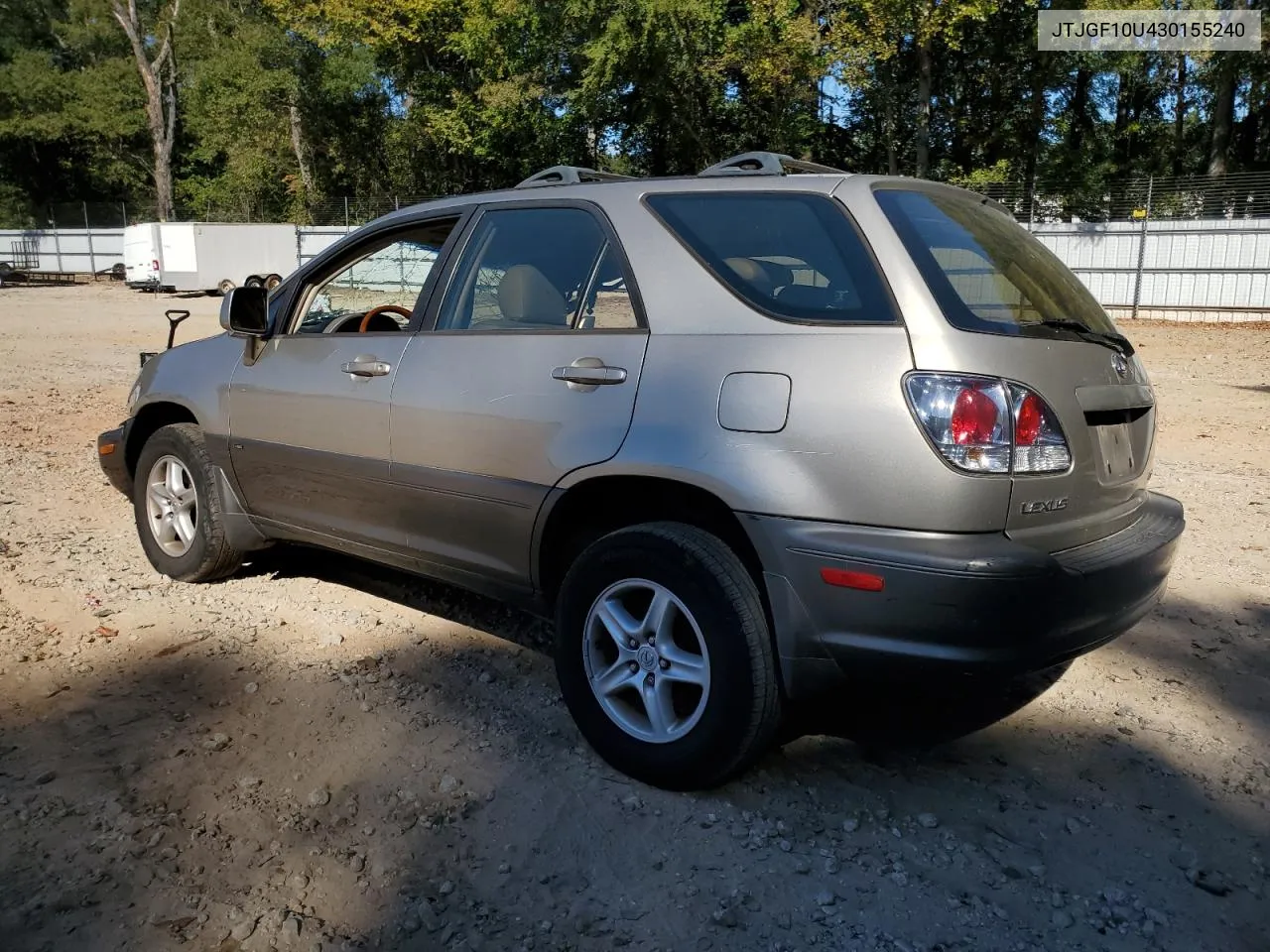 2003 Lexus Rx 300 VIN: JTJGF10U430155240 Lot: 76406564