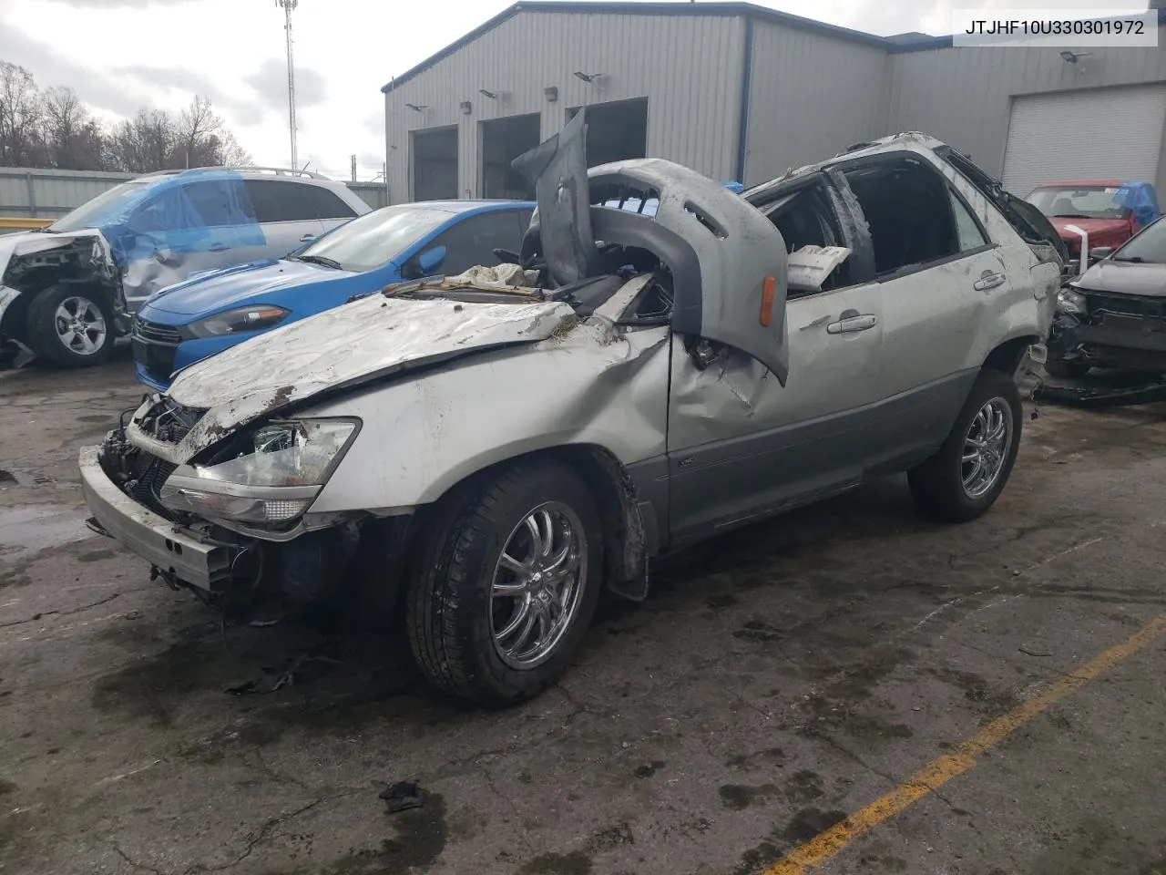 2003 Lexus Rx 300 VIN: JTJHF10U330301972 Lot: 76496383