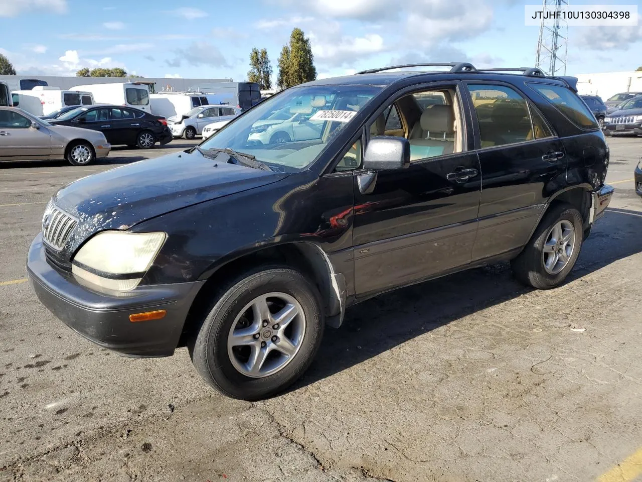 2003 Lexus Rx 300 VIN: JTJHF10U130304398 Lot: 78250014