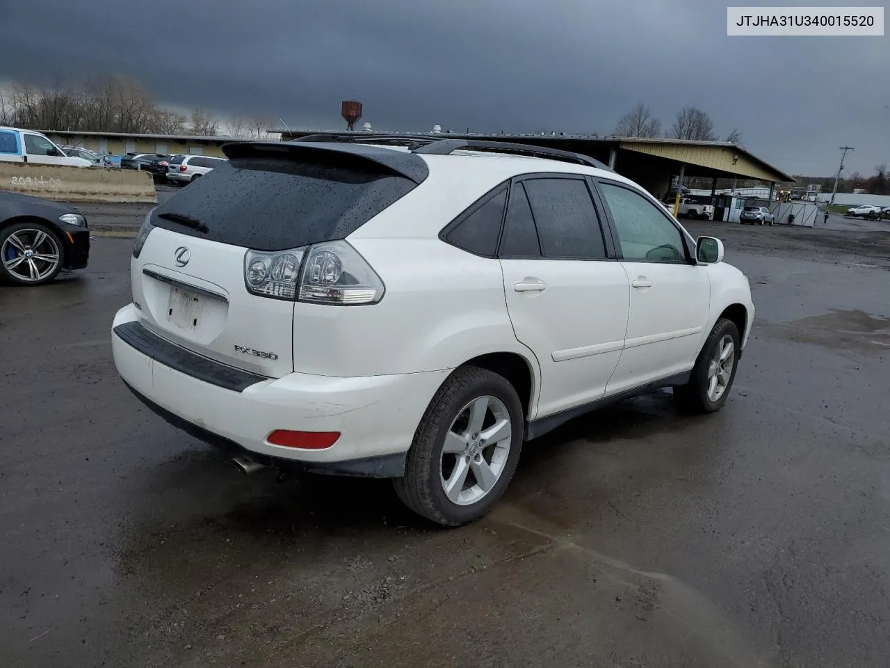 2004 Lexus Rx 330 VIN: JTJHA31U340015520 Lot: 50506484