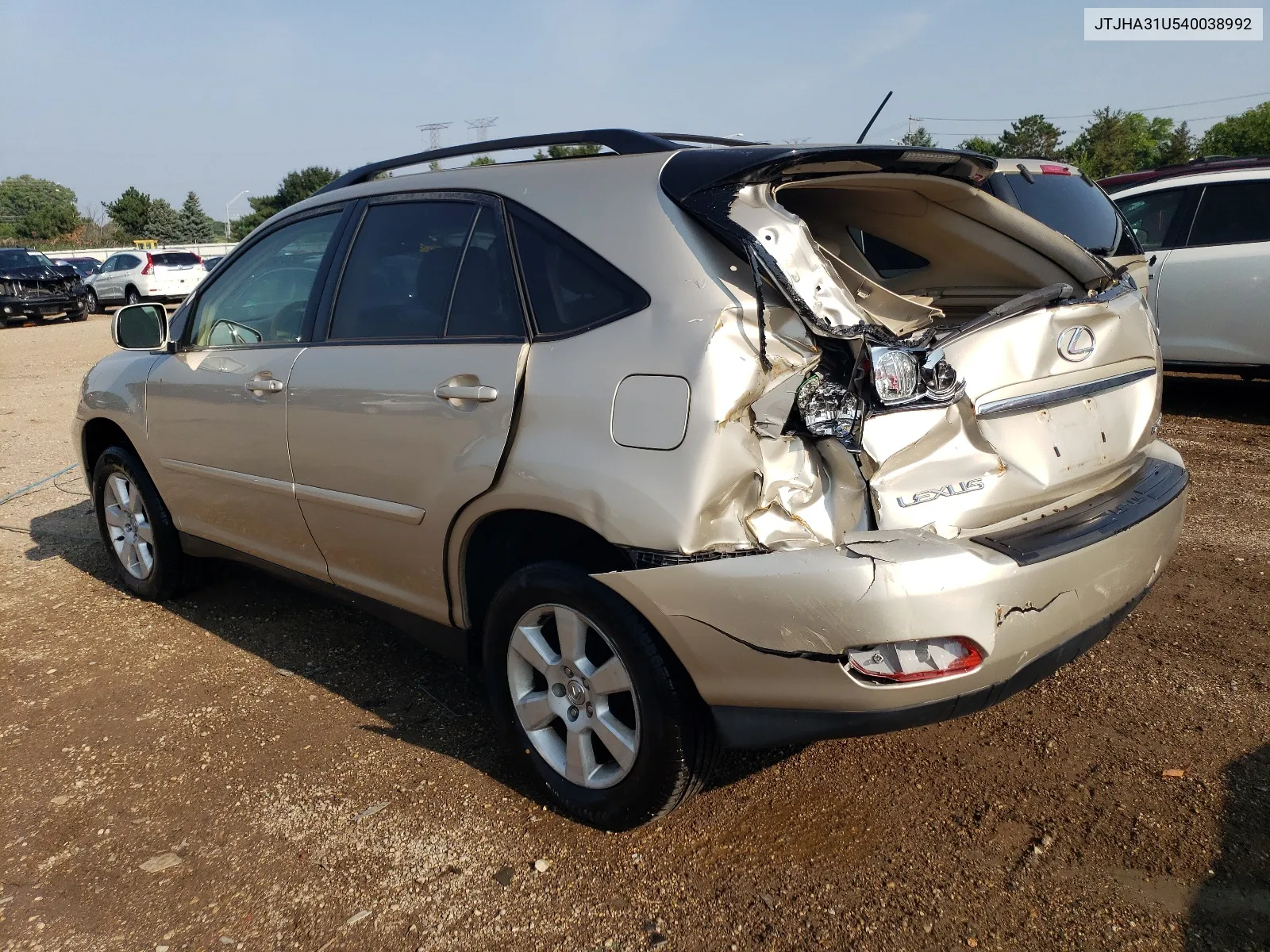 2004 Lexus Rx 330 VIN: JTJHA31U540038992 Lot: 58392114