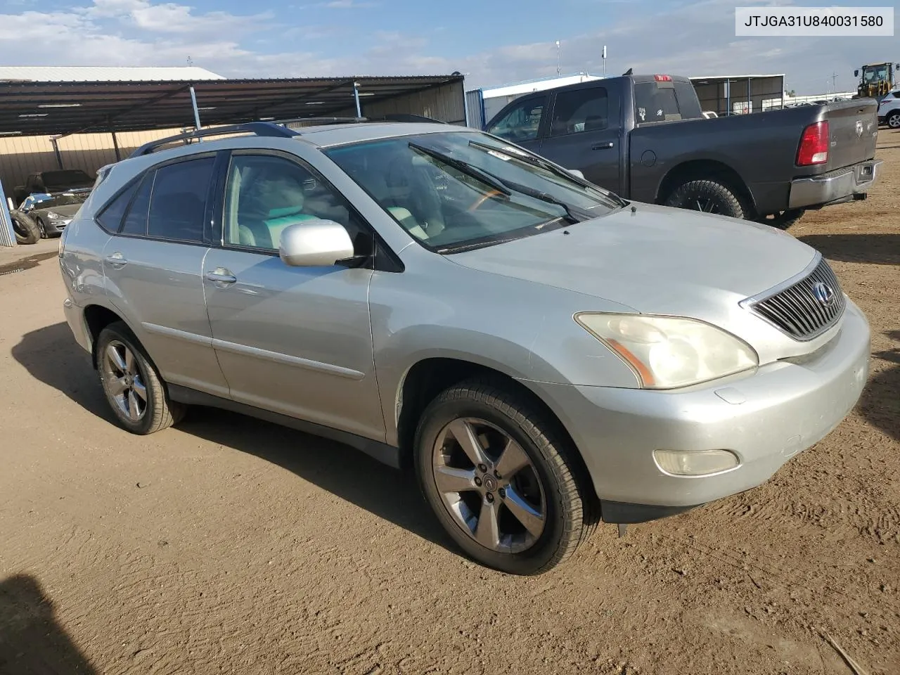 2004 Lexus Rx 330 VIN: JTJGA31U840031580 Lot: 61964054